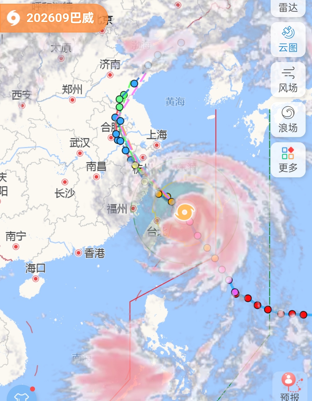 台风巴威又睁眼了外围湖南这几天要热炸了。 