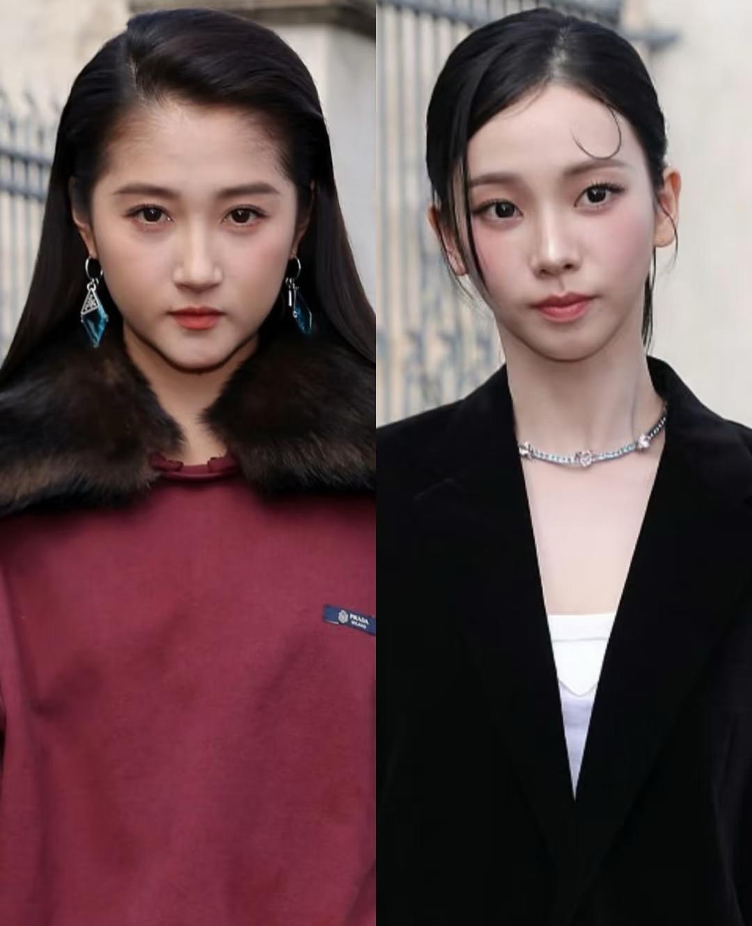 终于知道关晓彤哪里不对劲儿了！
一直觉得她又“老”又“小”
如今看她时装周和韩国