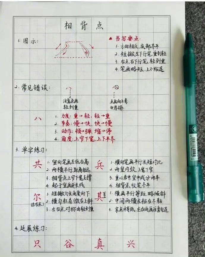 硬笔楷书基础笔画全套笔记｜练字小白直接抄✨
 
很多人练字，一上来就拼命写整字，
