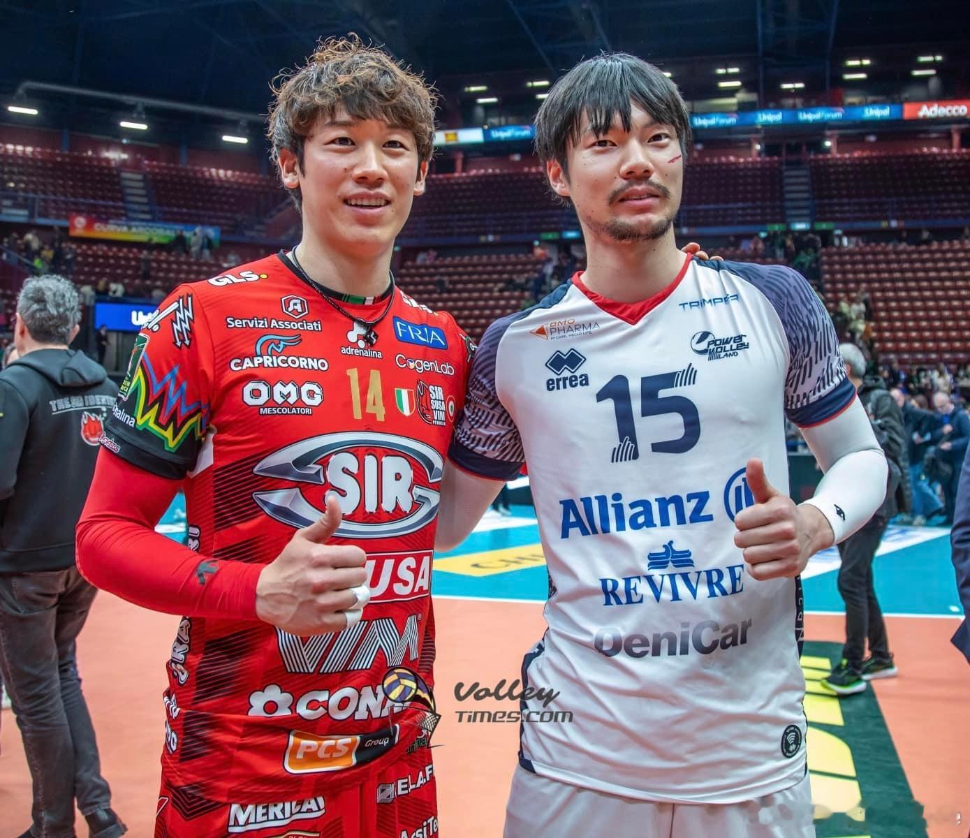🔴⚪️ 00年的大冢达宣像是95年的石川祐希他哥，两位在意大利联赛效力的日本球