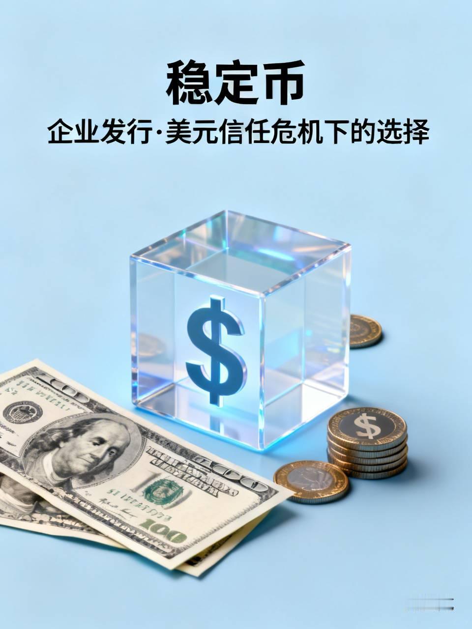 稳定币之我见，欢迎大家一起讨论，稳定币原于美国，就是美国企业自己发行的货币，全靠