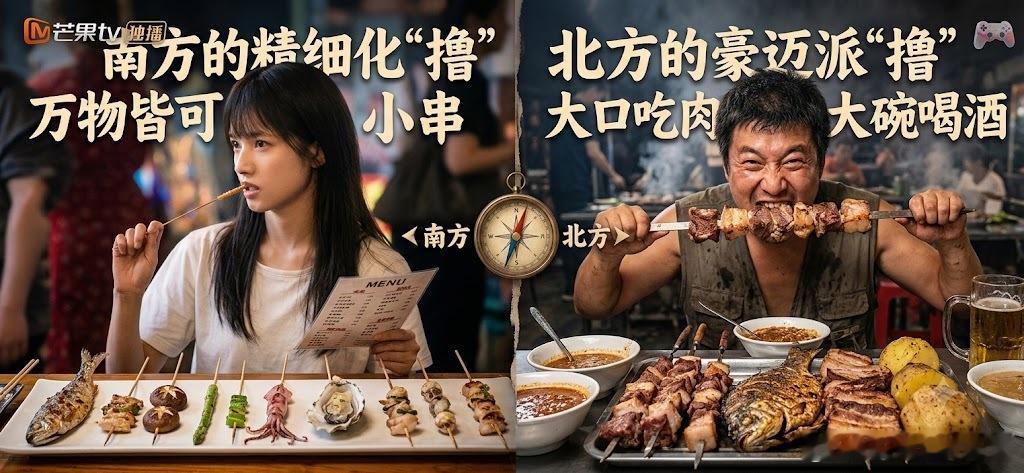 野狗骨头没错这就是南方烧烤我用ai出了一张图，可能这样就能形象的表达出来了 