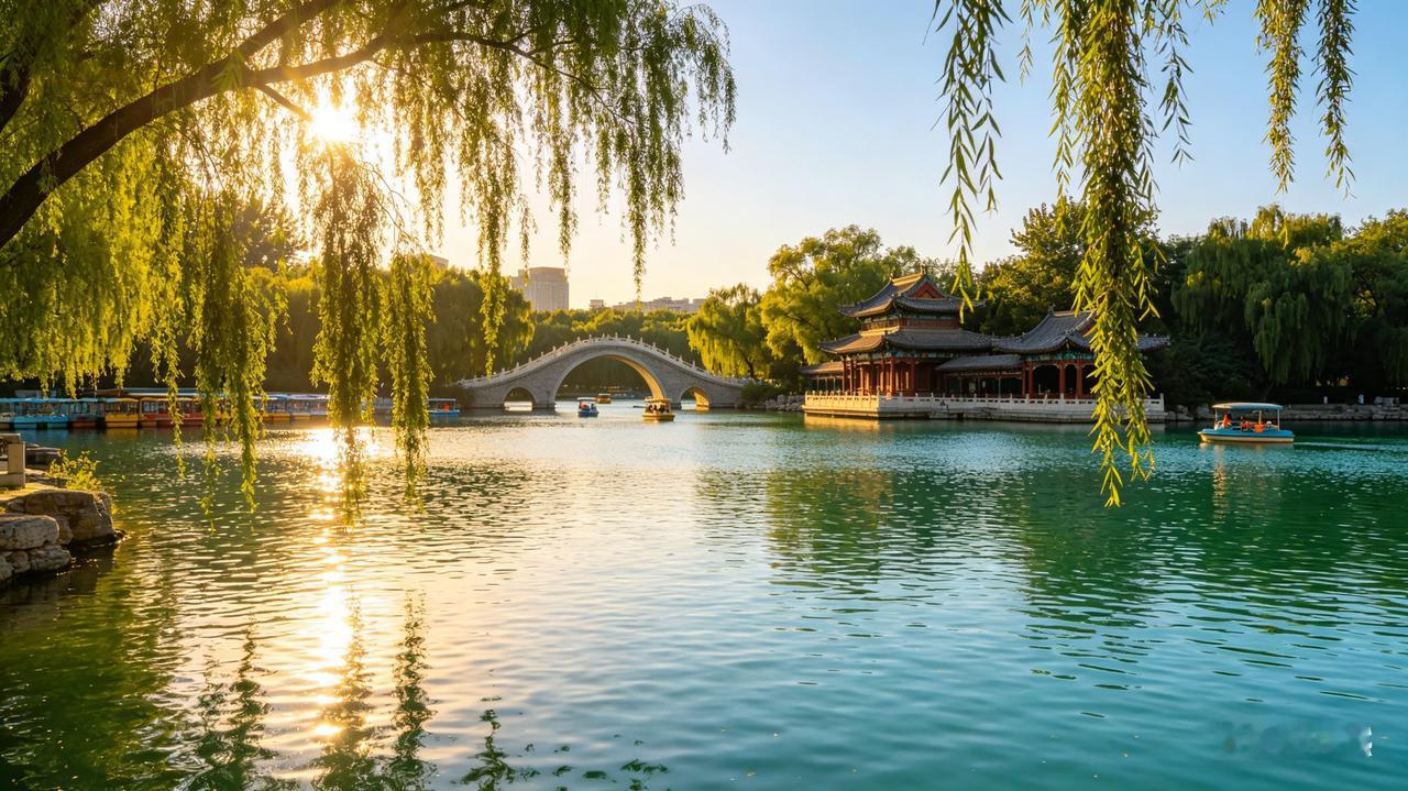 分享一下你随手拍下的照片天津水上公园美景