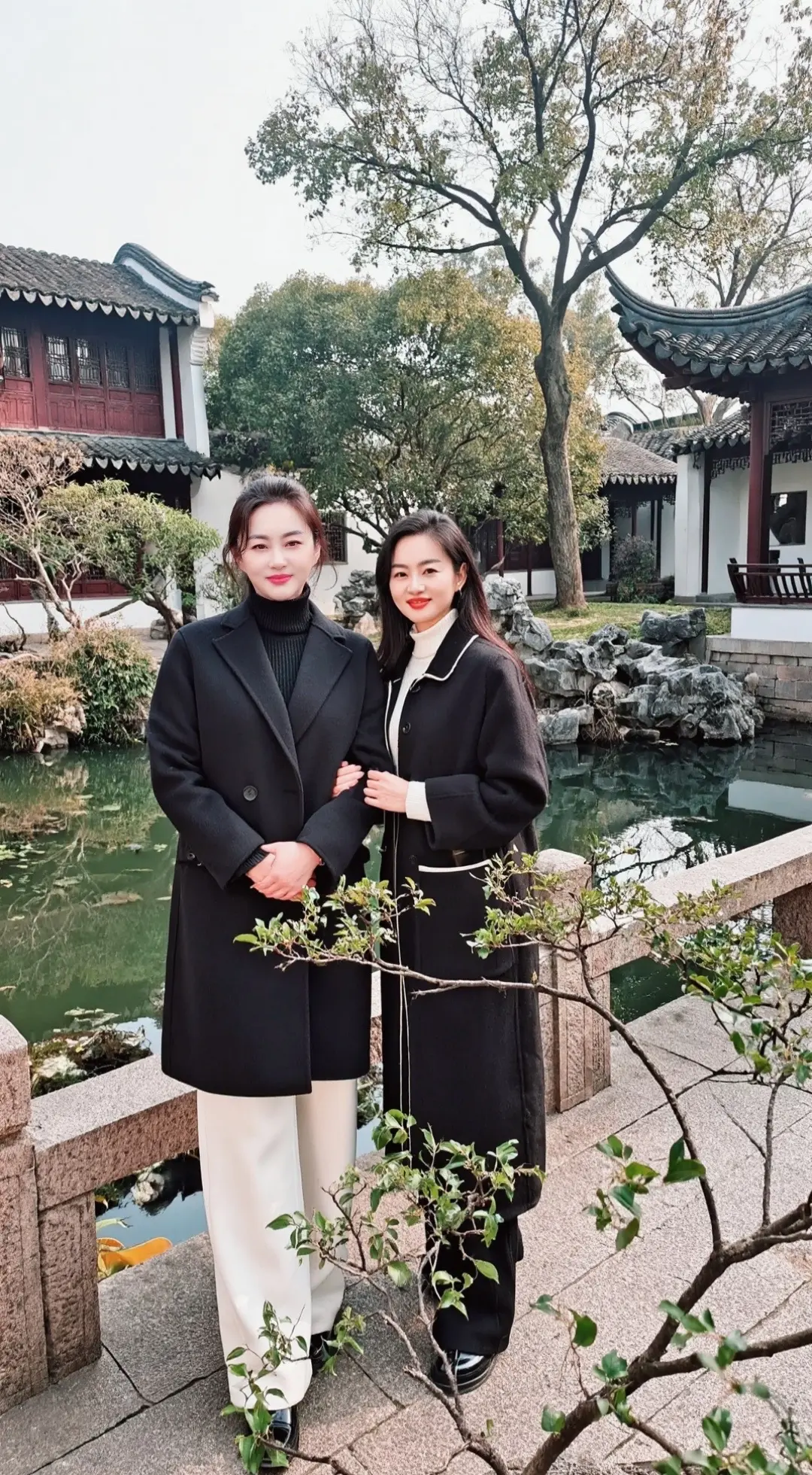 AI江南生活照 随变ai随便玩  最美姐妹花