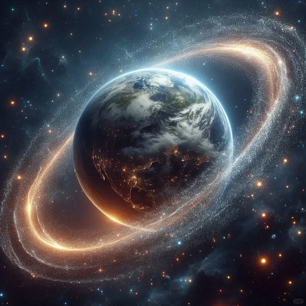 地球也曾拥有类似土星的环状结构