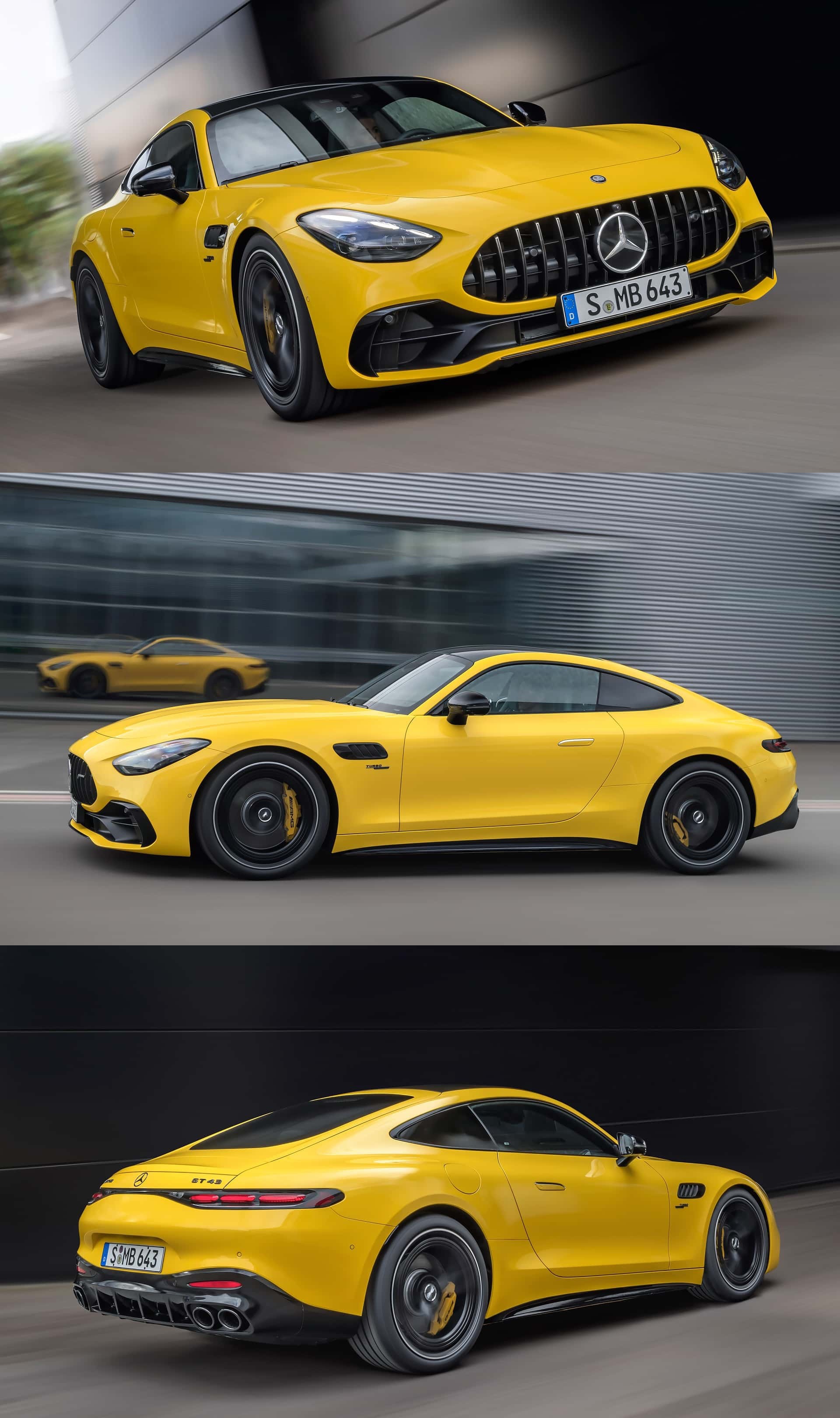 全新奔驰AMG GT43 Coupe，四缸的[doge]头顶有GT63和GT53