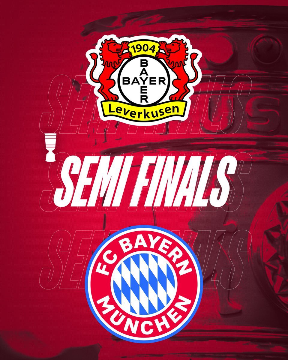 📢 拜仁将在德国杯半决赛客场对阵勒沃库森！这是一场充满挑战的比赛，去年拜仁正是