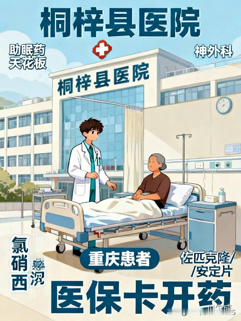 今天前往桐梓县医院开具安眠药氯硝西泮，这药堪称助眠药中的顶级存在。

挂了神外科