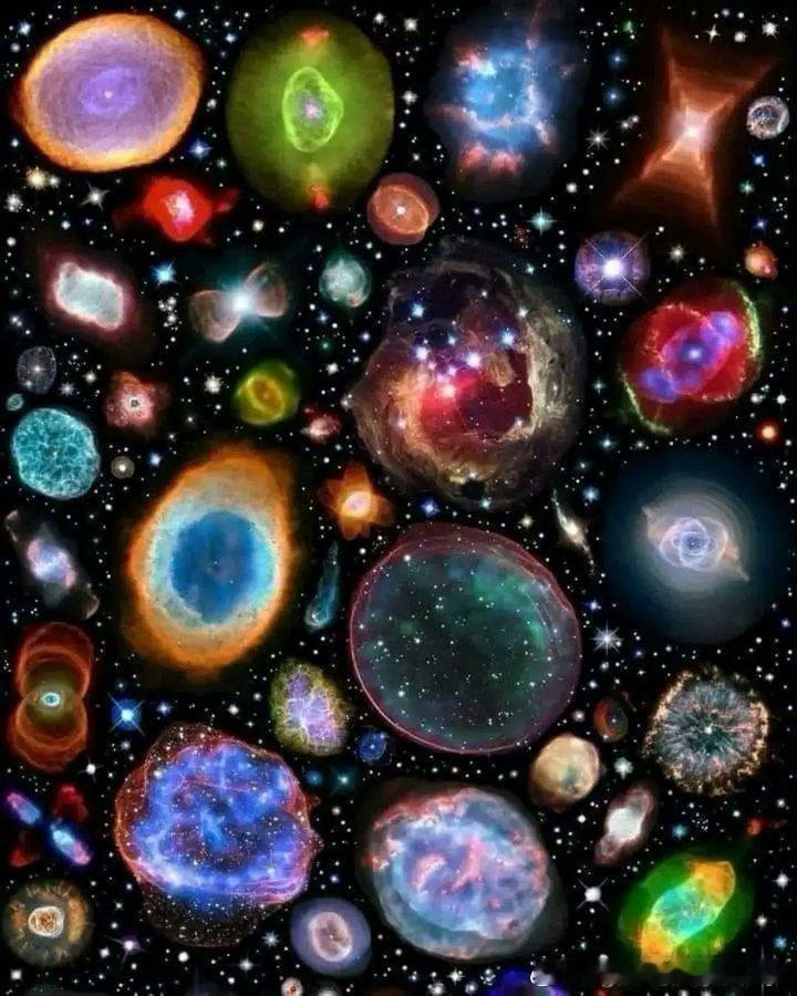 100个由哈勃太空望远镜拍摄的行形状星云合集 ​​​