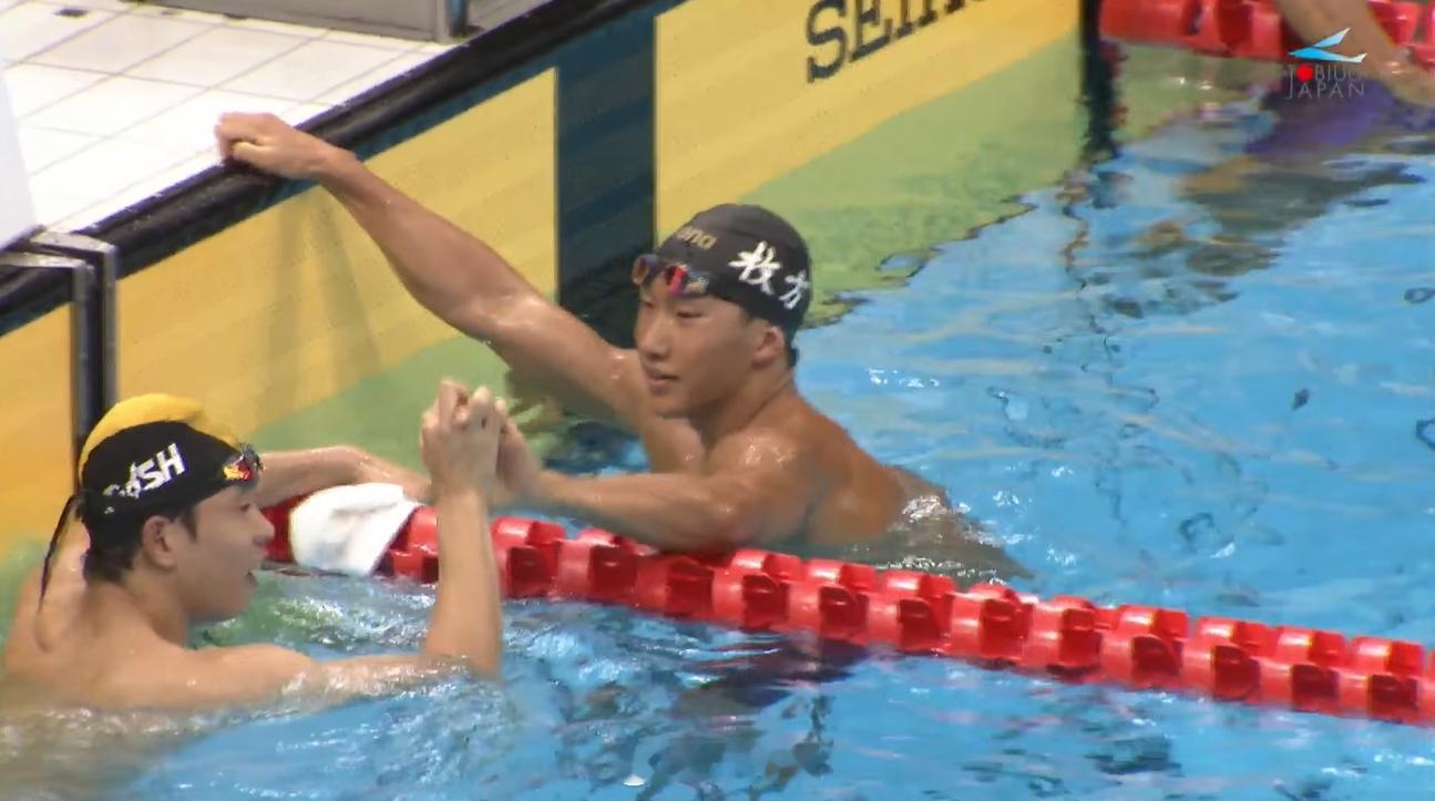 日本JOC Junior Olympic Cup 男100蛙决赛大桥信 58.8
