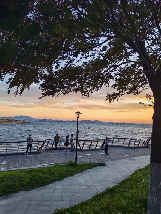 无P无滤的青岛夕阳景