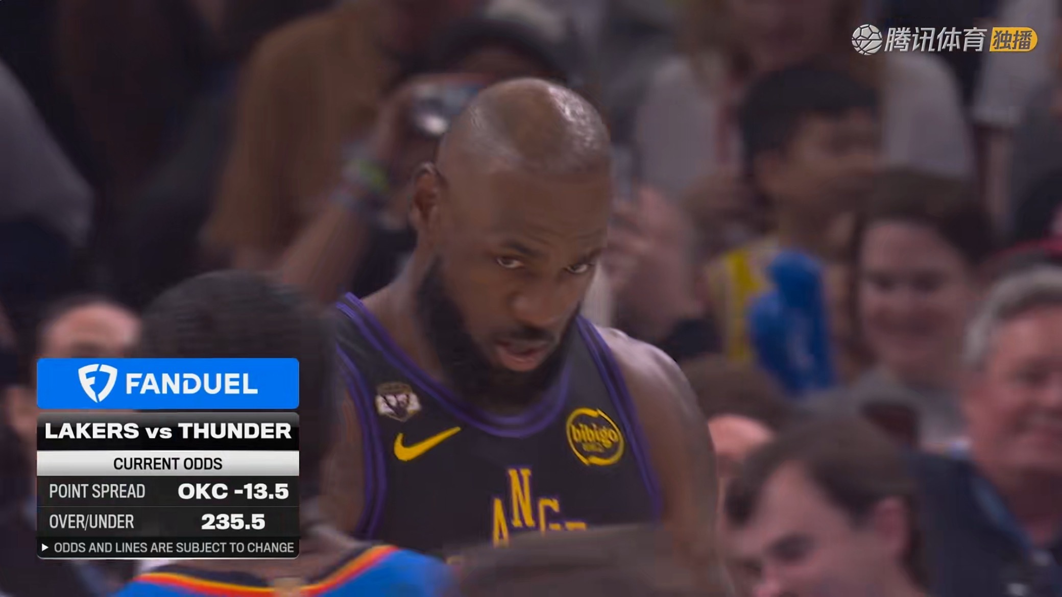 里夫斯第3次被抢断湖人vs雷霆