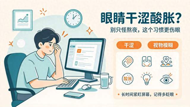 眼睛干涩酸胀？比熬夜更伤眼的，是这个小习惯！