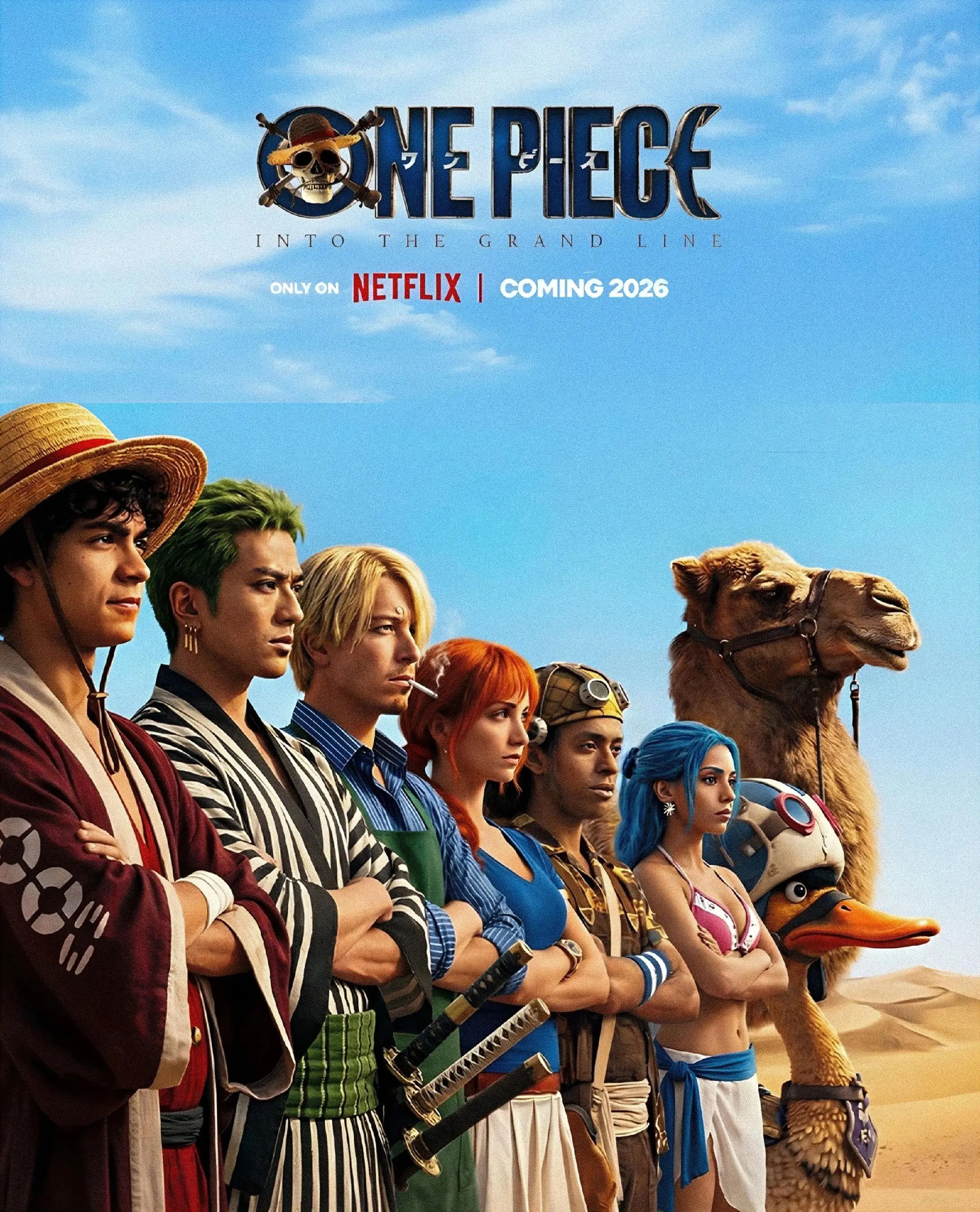 海贼王真人版与漫画版对比。