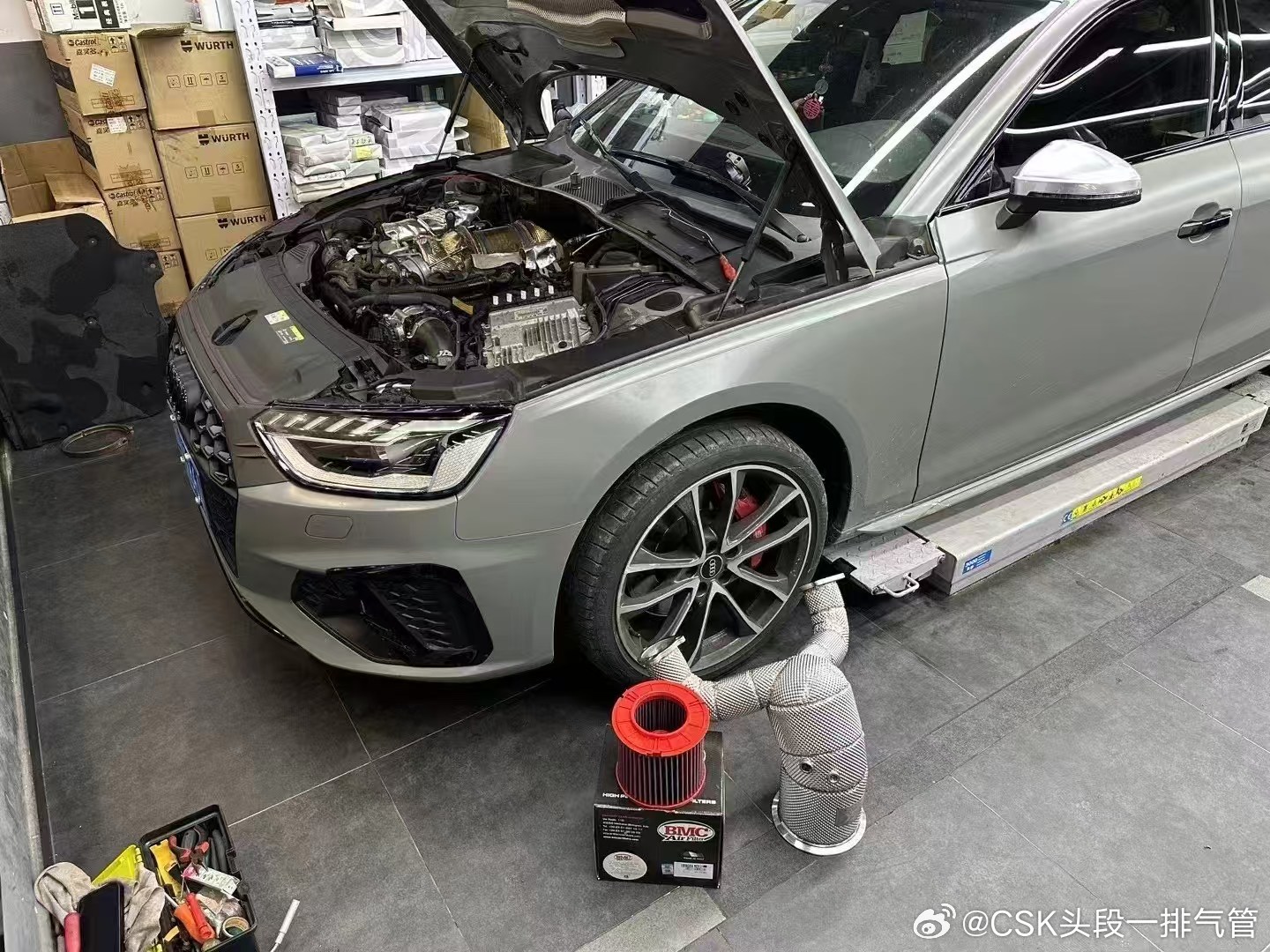 性能补品 2️⃣ 奥迪S4 S5 国六B ✅ 不亮灯·CSK隔热头段200目 