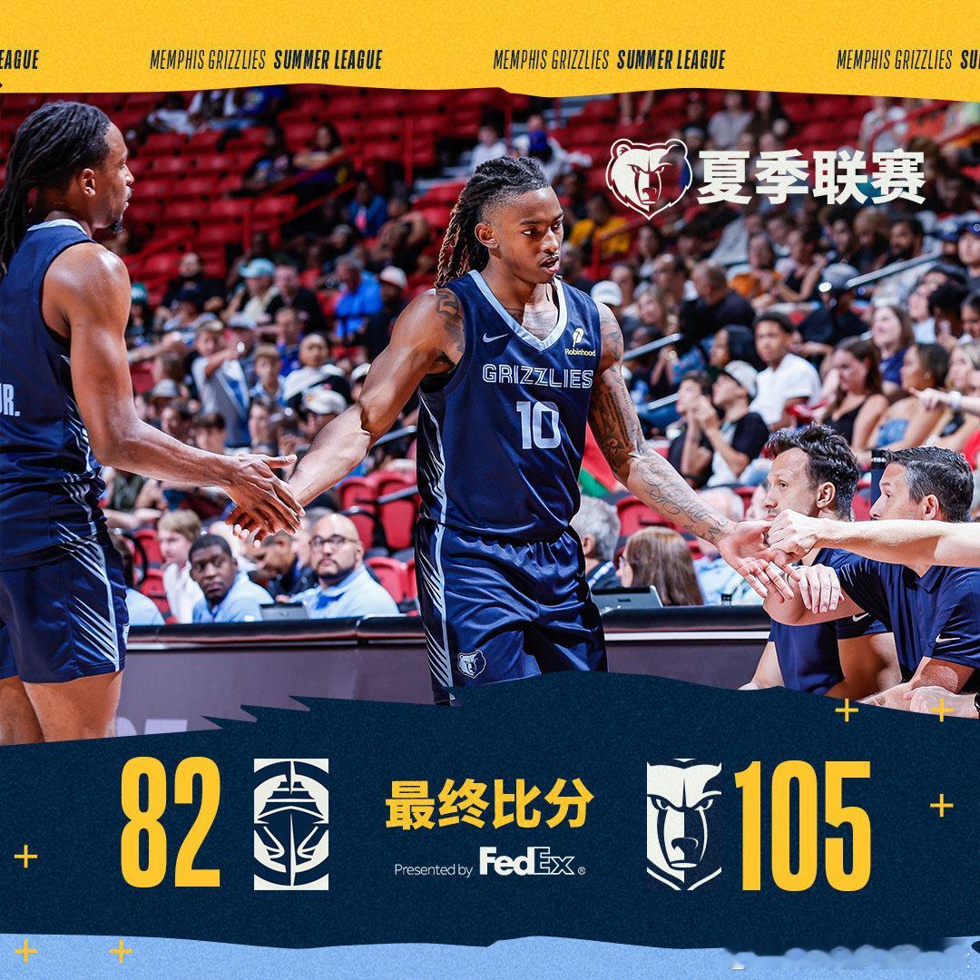 最终比分！大胜对手！nba夏季联赛 ​ cr：孟菲斯灰熊 ​​​