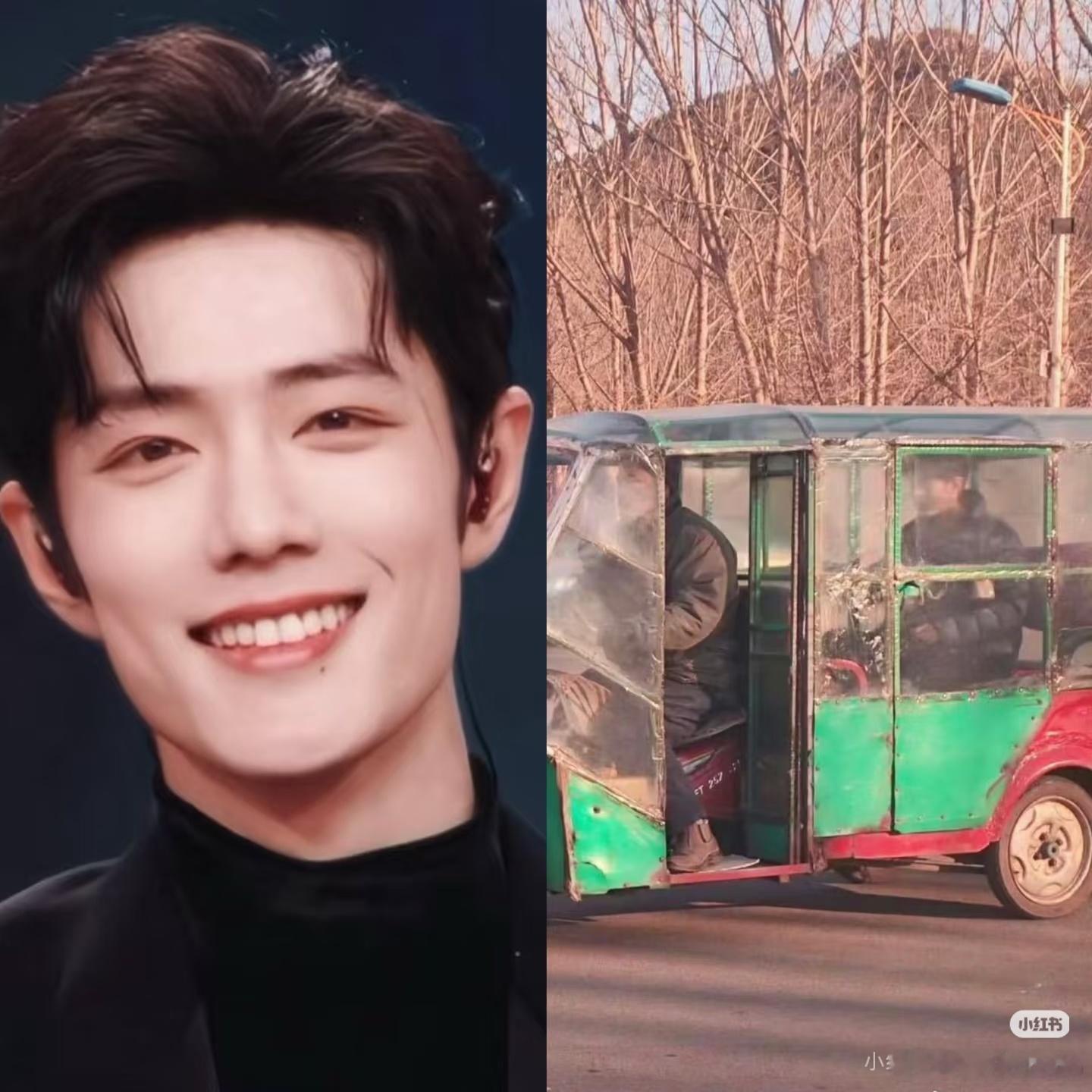 肖战从跨年晚会下来就去东北坐三蹦子了竹报总裁前一秒还在跳舞，下一秒就入乡随俗了 