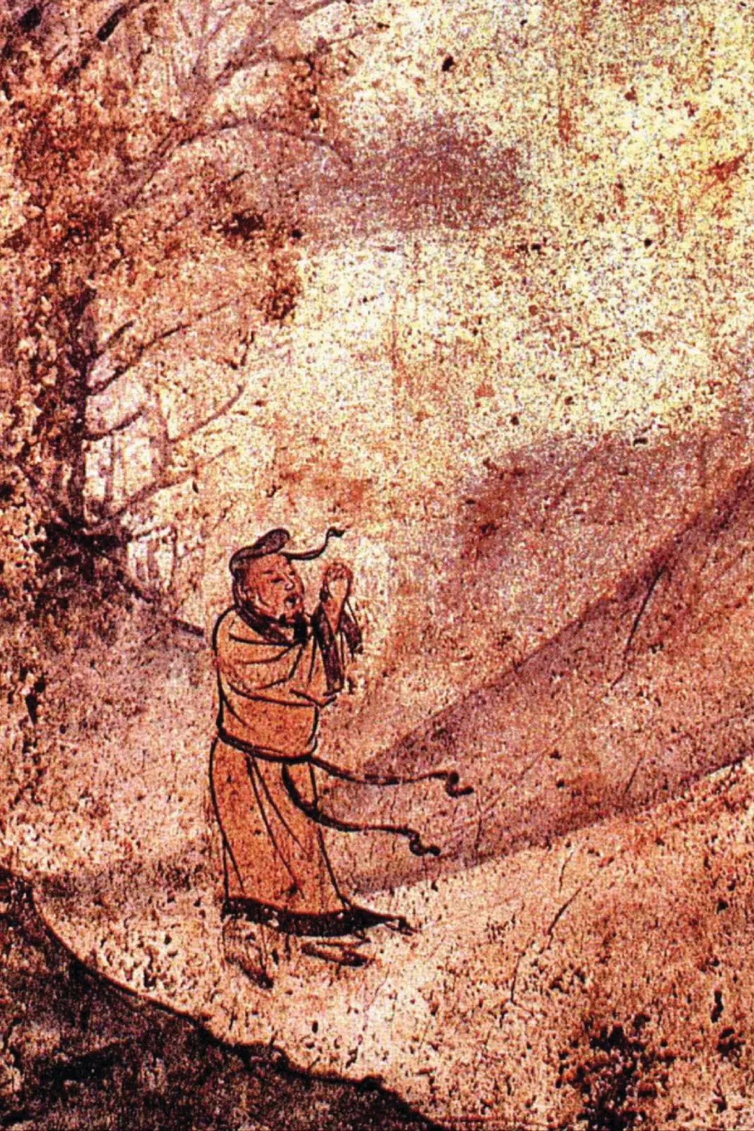 壁画《升仙图》，哈哈，古人描绘的很直接！