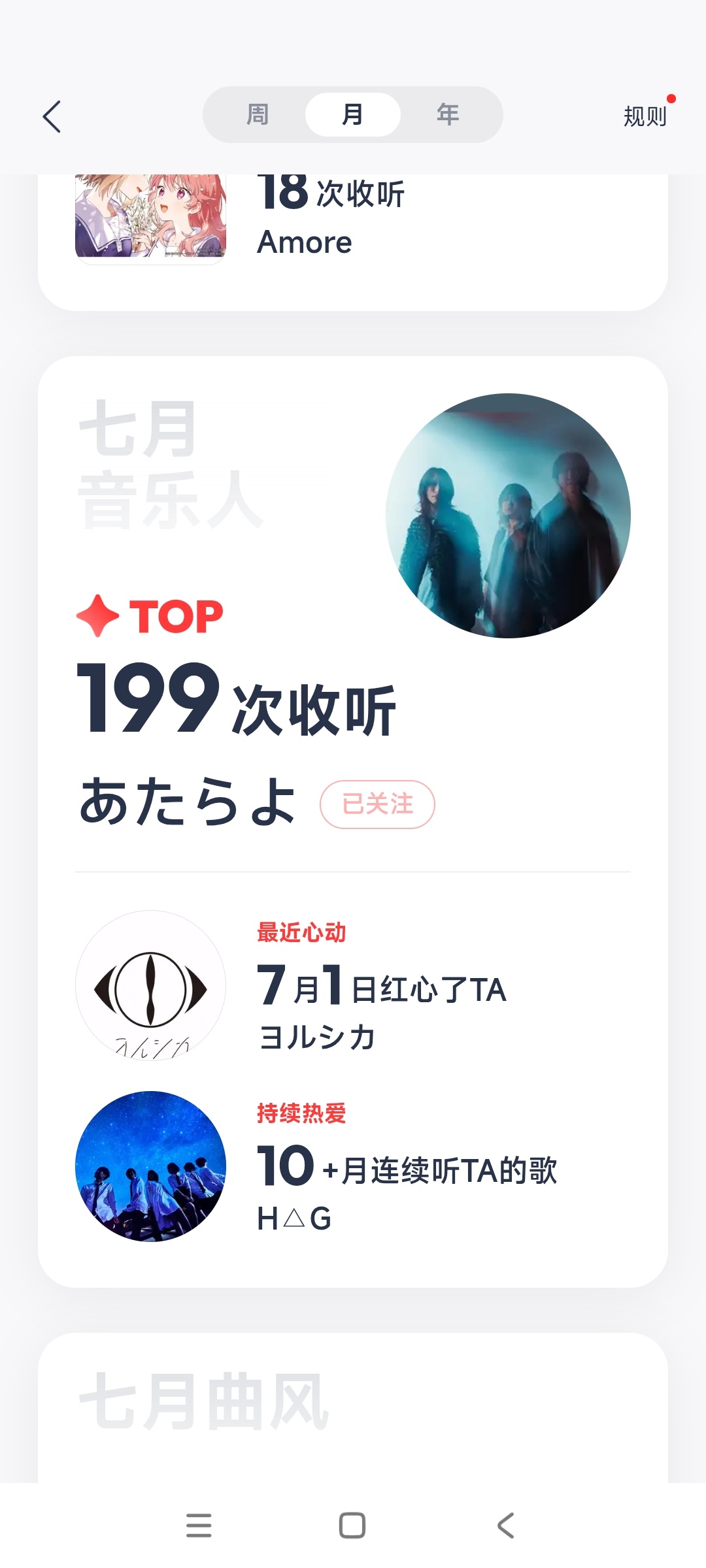 因为上个月看到了夏霞 