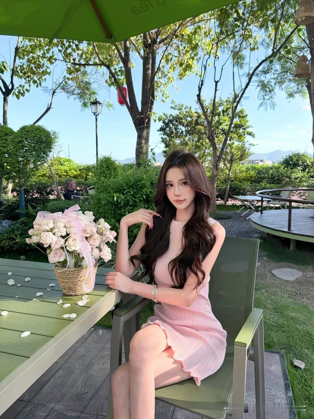 粉色的花～