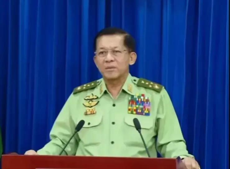 这样的人还值得支持吗？

敏大将最近公开指责外部势力支持民地武，接着他掌控的巩发