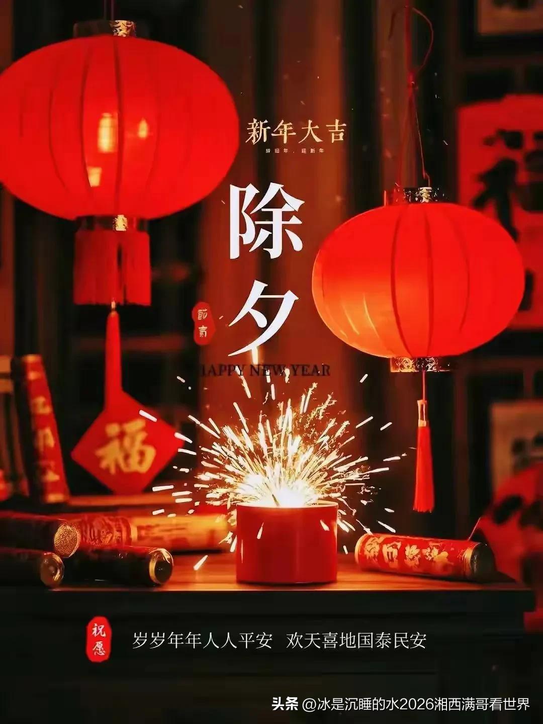 今天过大年，我衷心祝福头条里面所有认识的、不认识的朋友们马年春节快乐、身体健康、