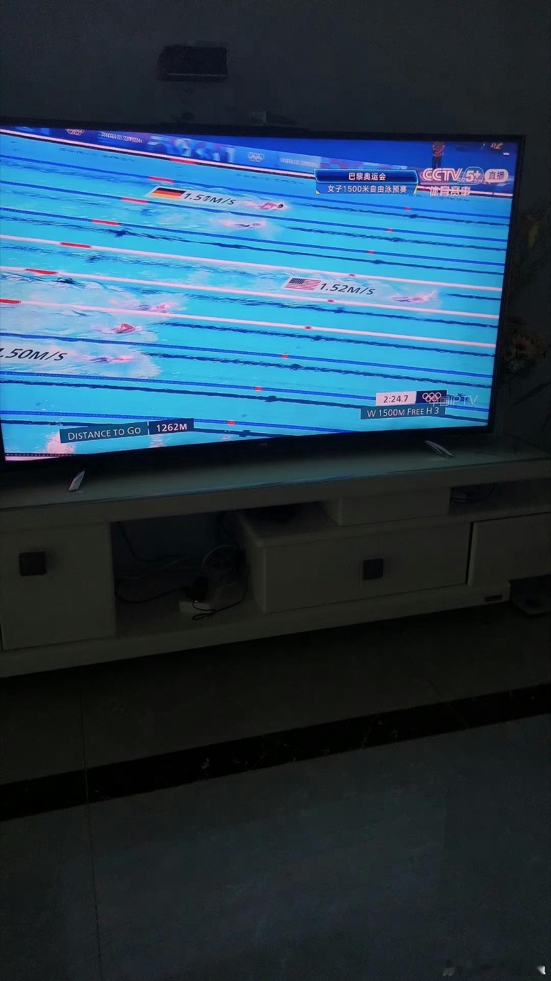 #女子1500米自由泳#奥运会女子1500米自由泳预赛，中国选手李冰洁 高唯中出