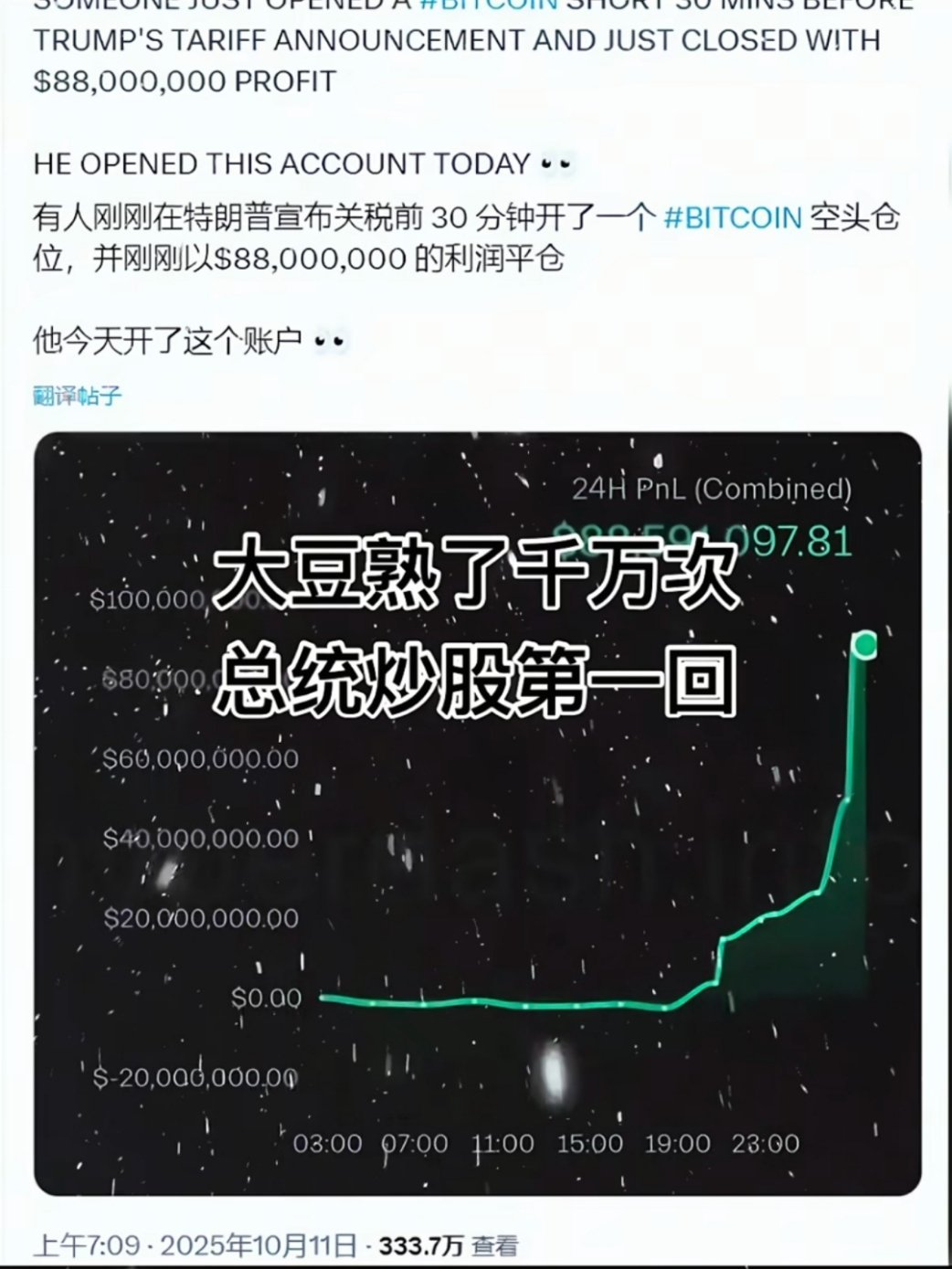 2025诺贝尔经济学奖揭晓我高低投川普一票，总统炒股漂亮国第一人[笑cry][笑