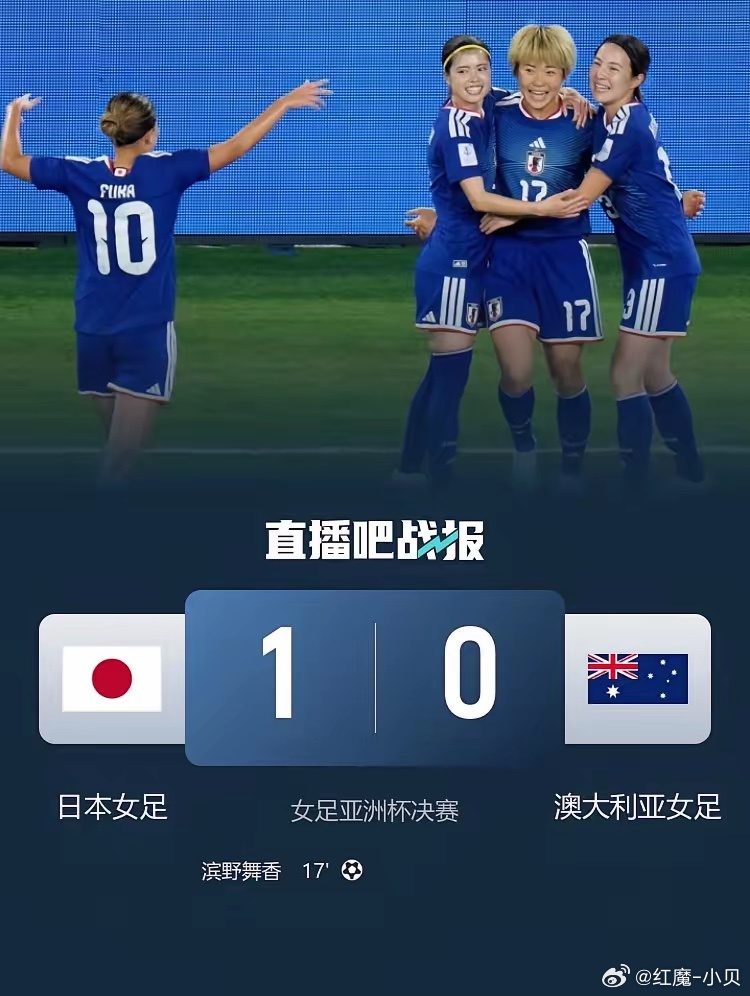 日本女足1-0战胜澳大利亚，夺得女足亚洲杯冠军。本届比赛前八名排名如下：1. 日