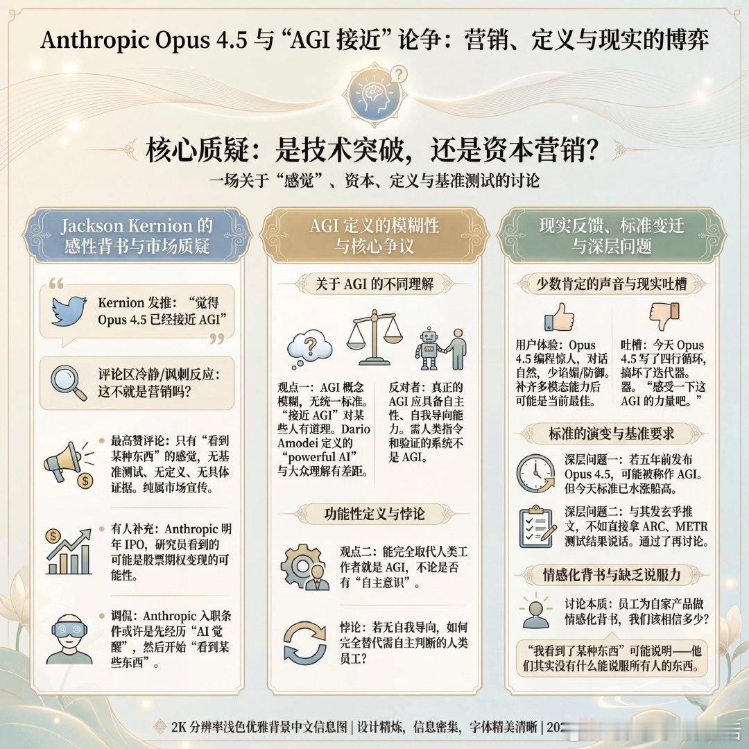 Anthropic研究员Jackson Kernion发推称，他觉得Opus 4