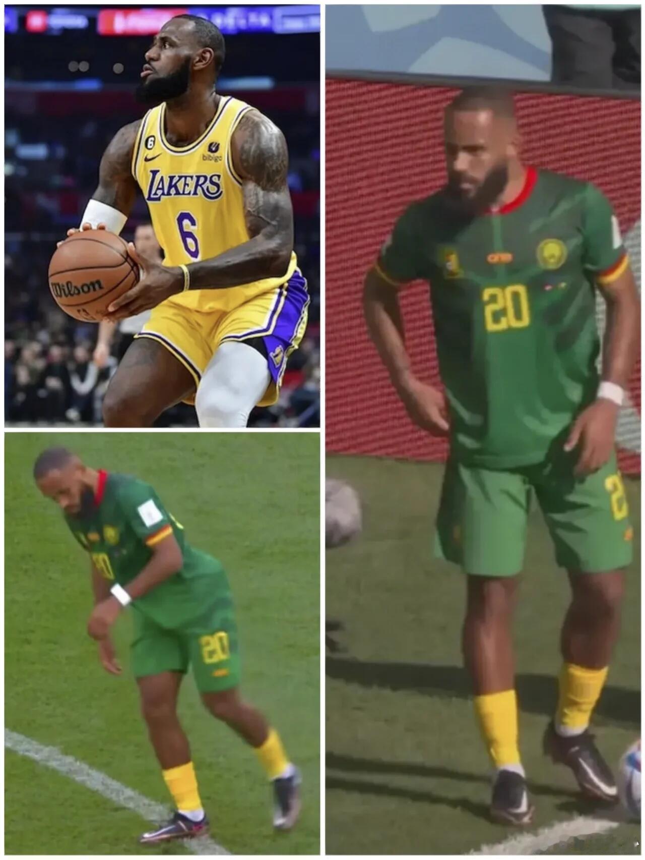 起猛了看到詹姆斯在踢世界杯 瞬间以为自己眼花了，NBA巨星踢世界杯，这是什么梦幻