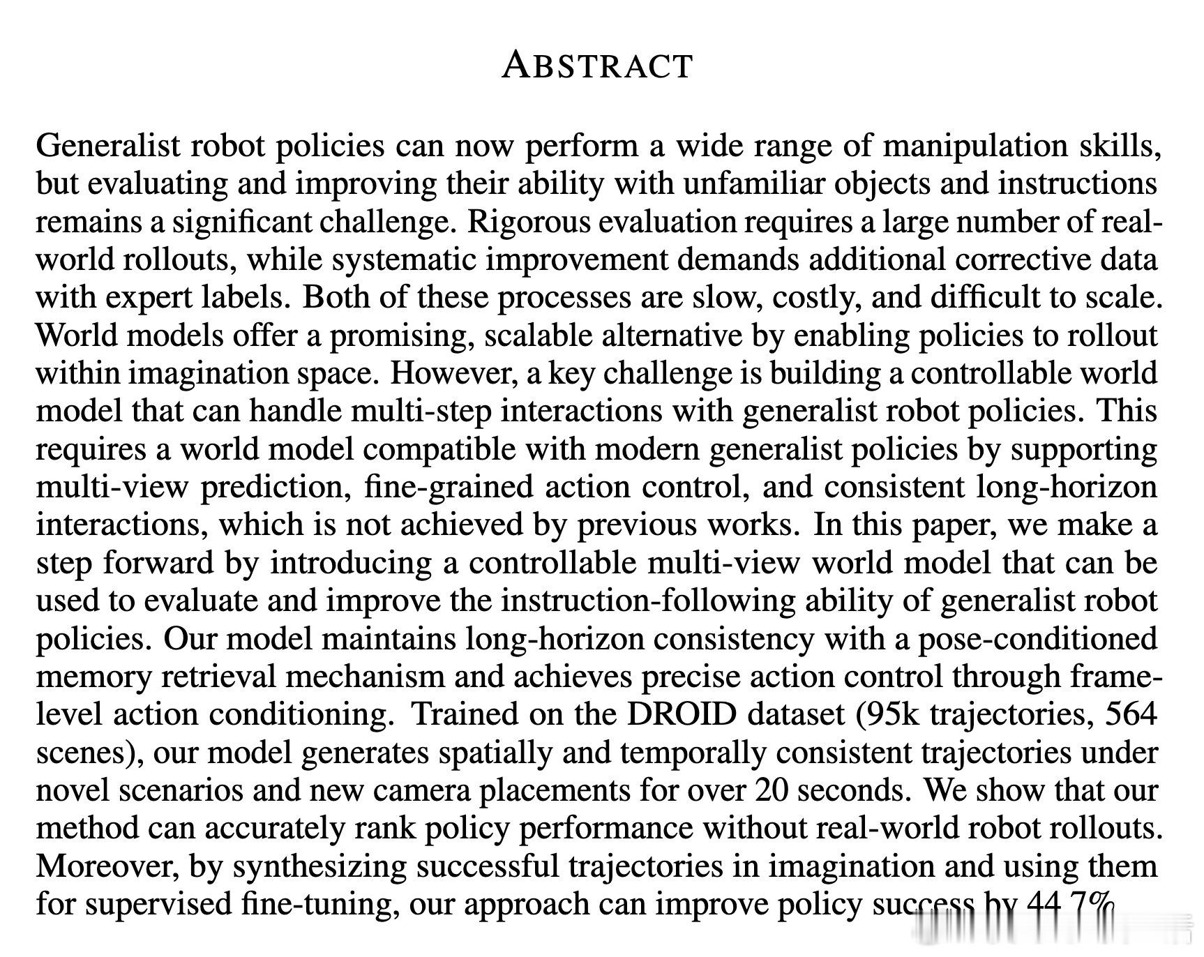 [RO]《Ctrl-World: A Controllable Generati