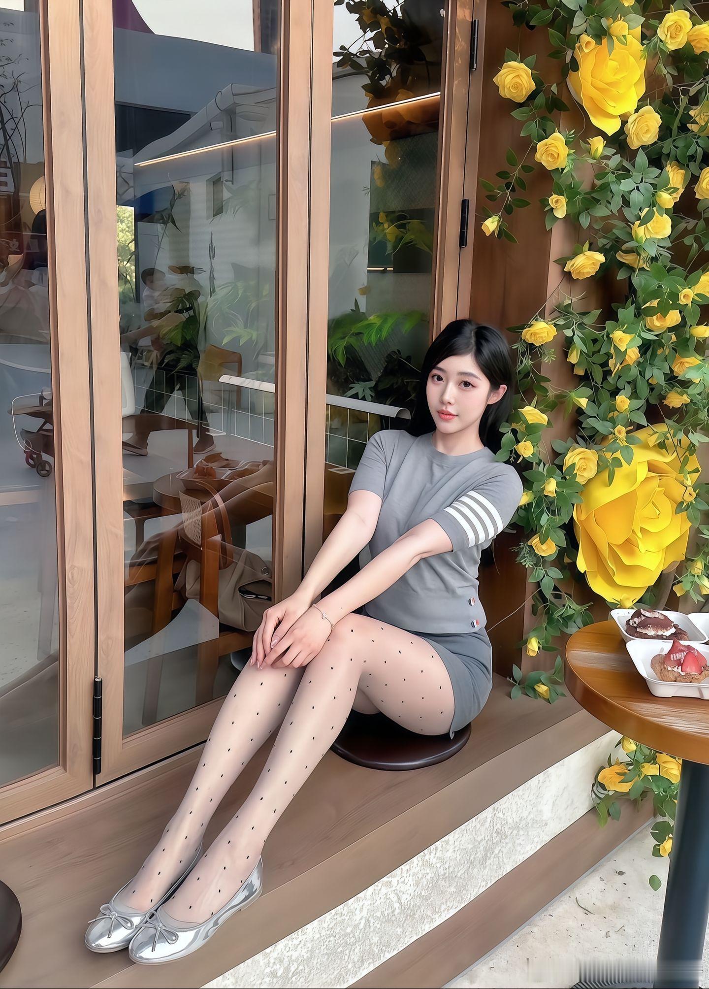 波点灰丝的可爱～ ​​​