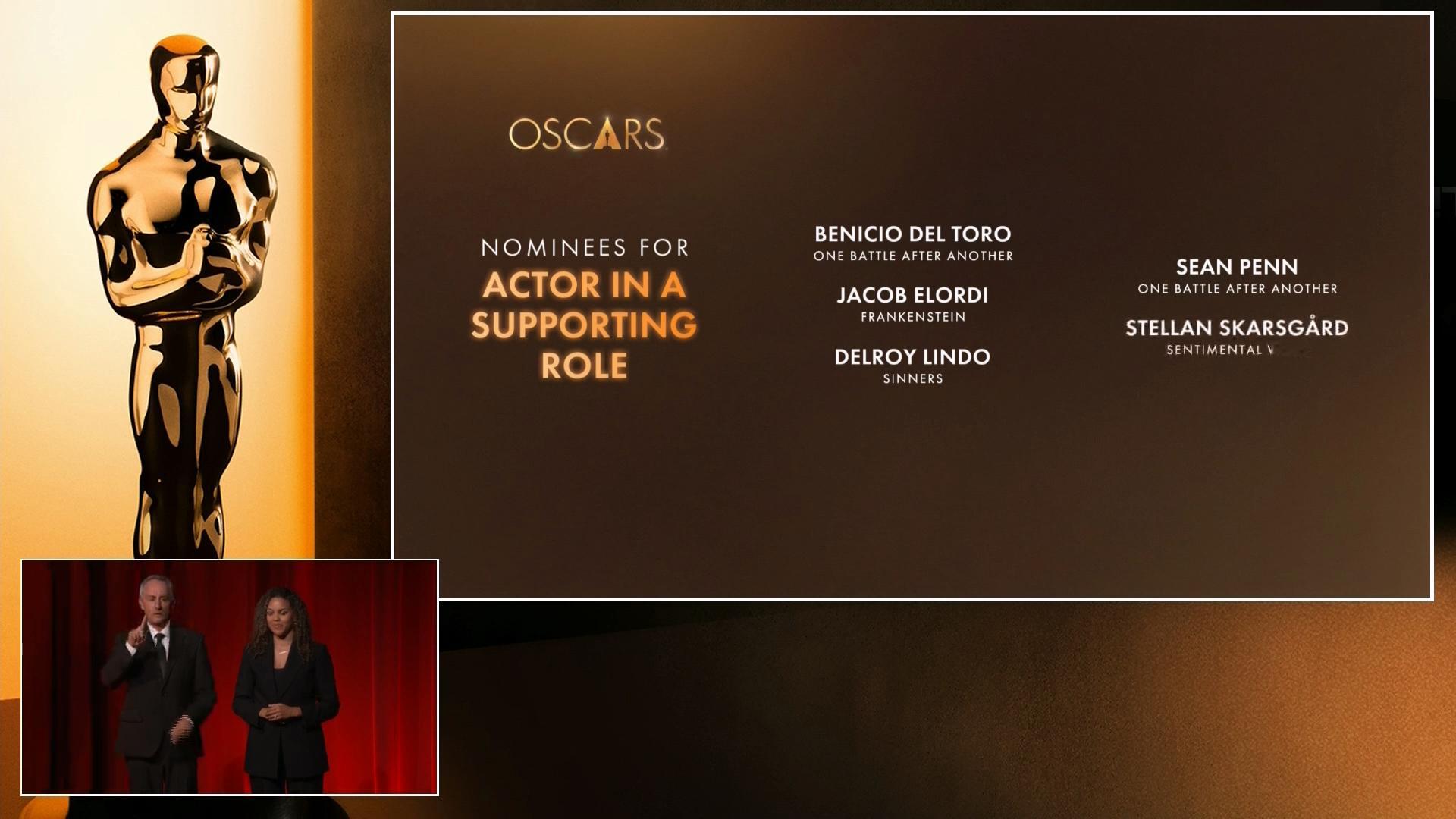 2026奥斯卡提名第98届奥斯卡最佳男配角提名：Benicio del Toro