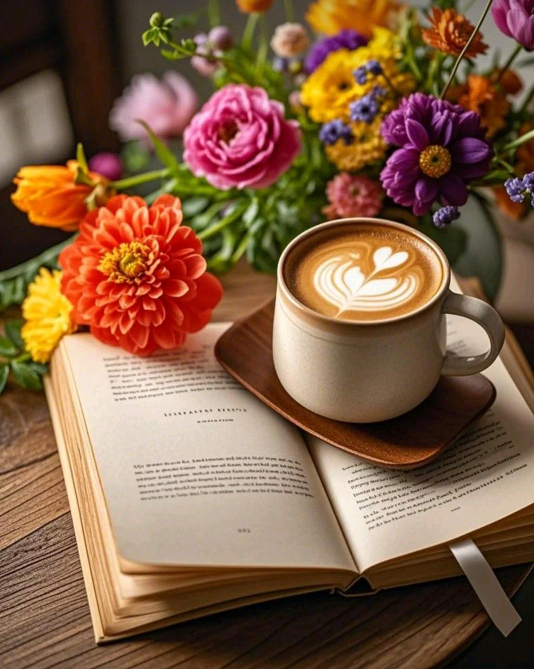 咖啡与花都是生活的解药
治愈生活的
从来不是轰轰烈烈
是一屋烟火，一隅安静
是学