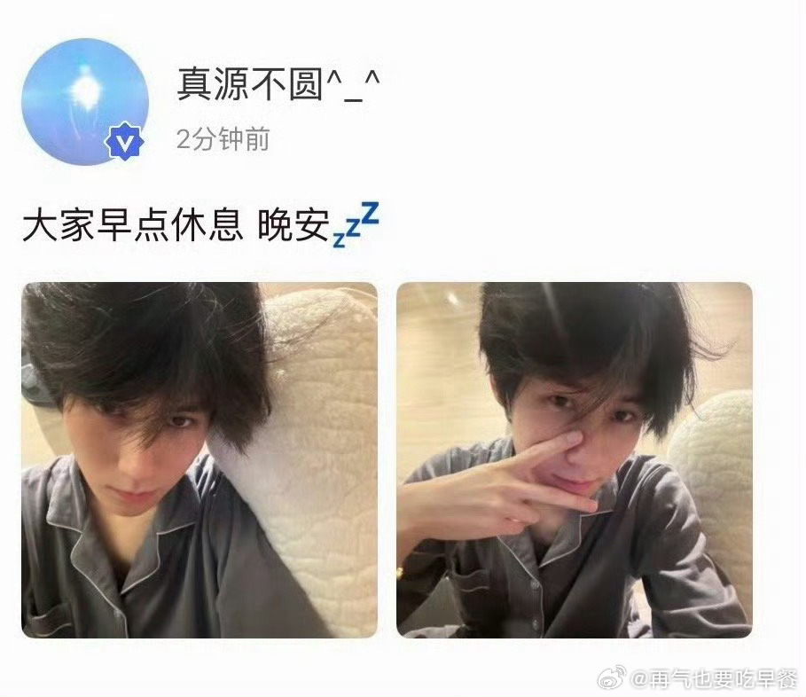 张真源高会更新，晚安 ​​​