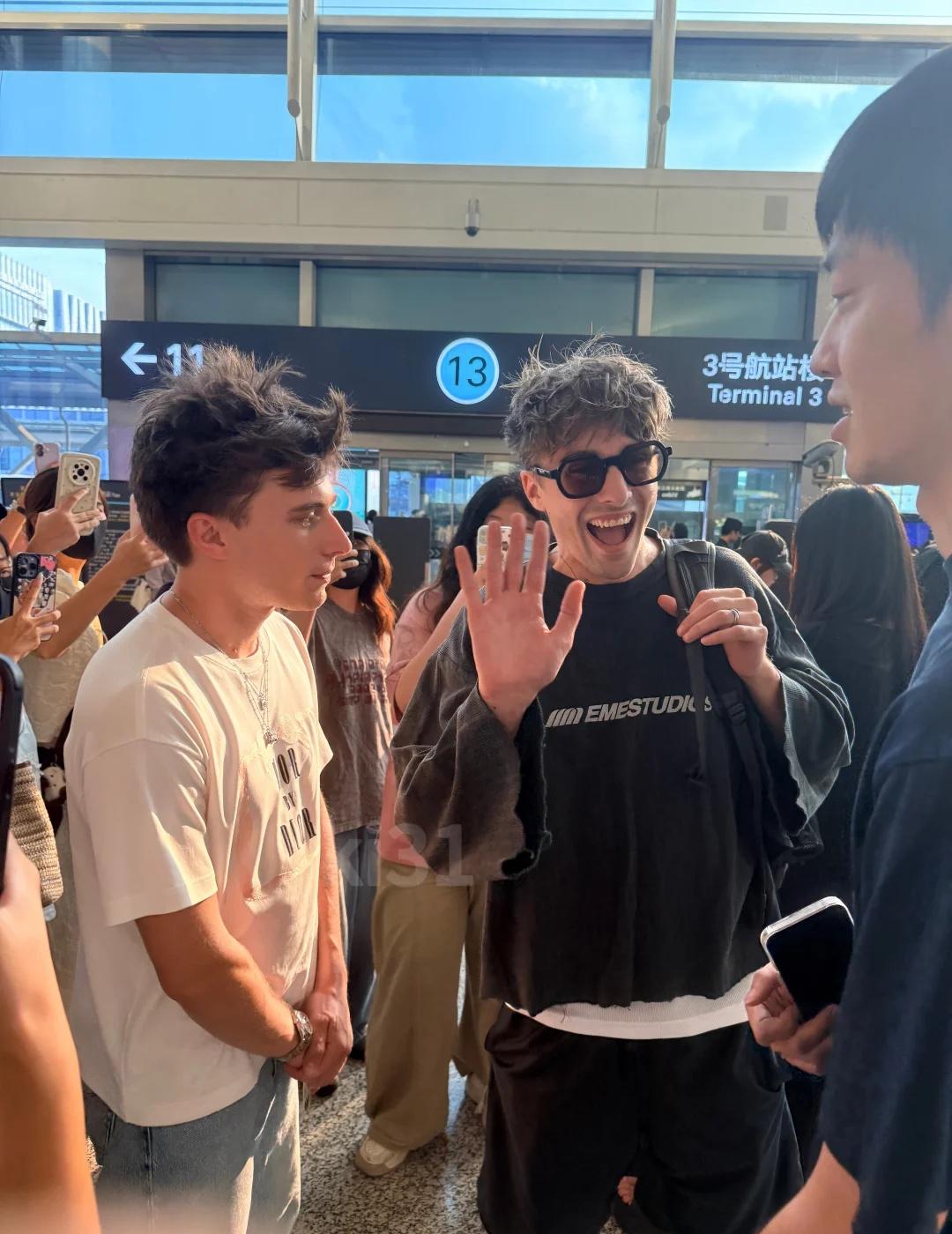elu机场！✈️Skam法版 Skam马甜甜阿老师MaxenceAxel 接机
