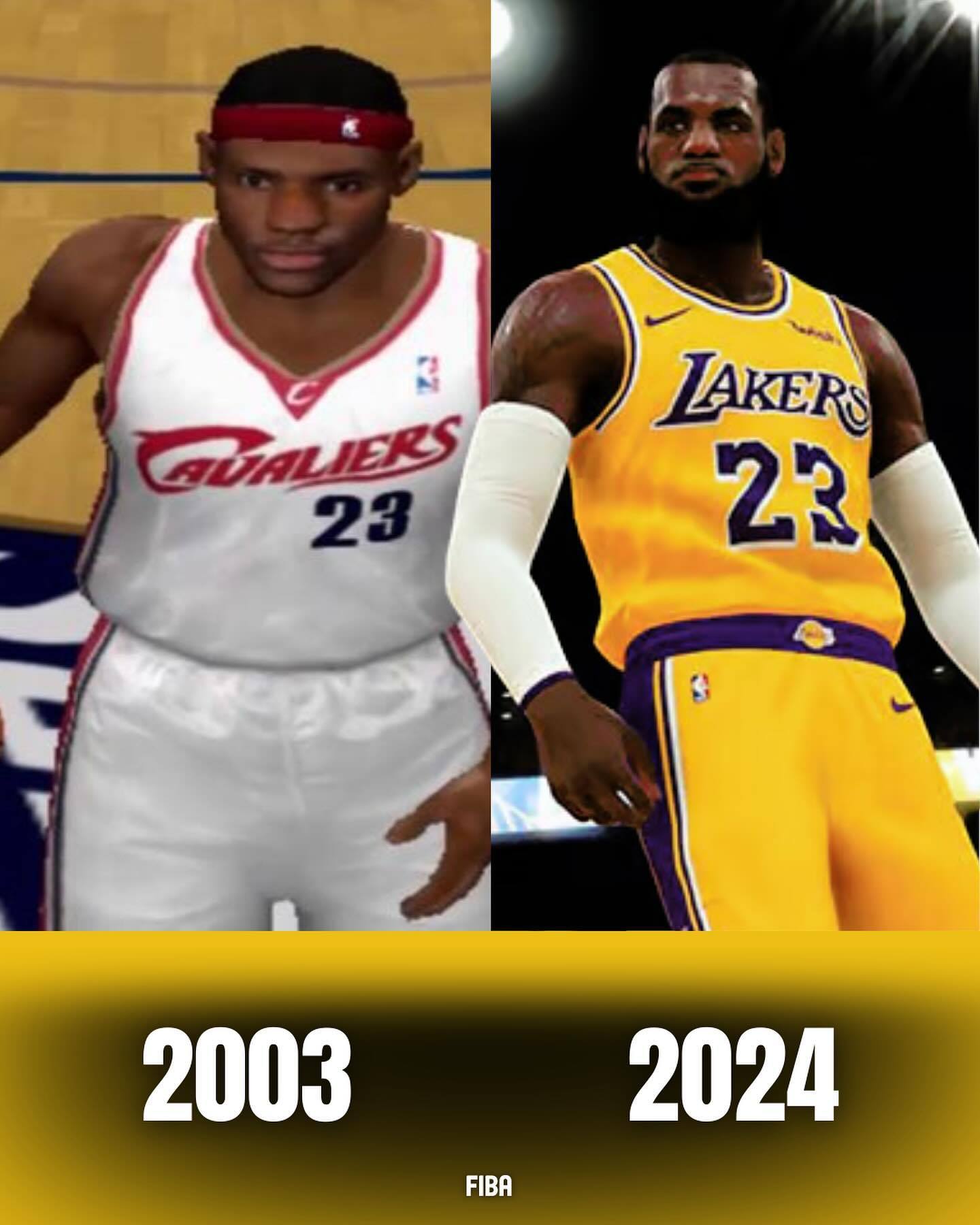 NBA2K中的球员形象对比！谁的变化最大？[思考] ​​​