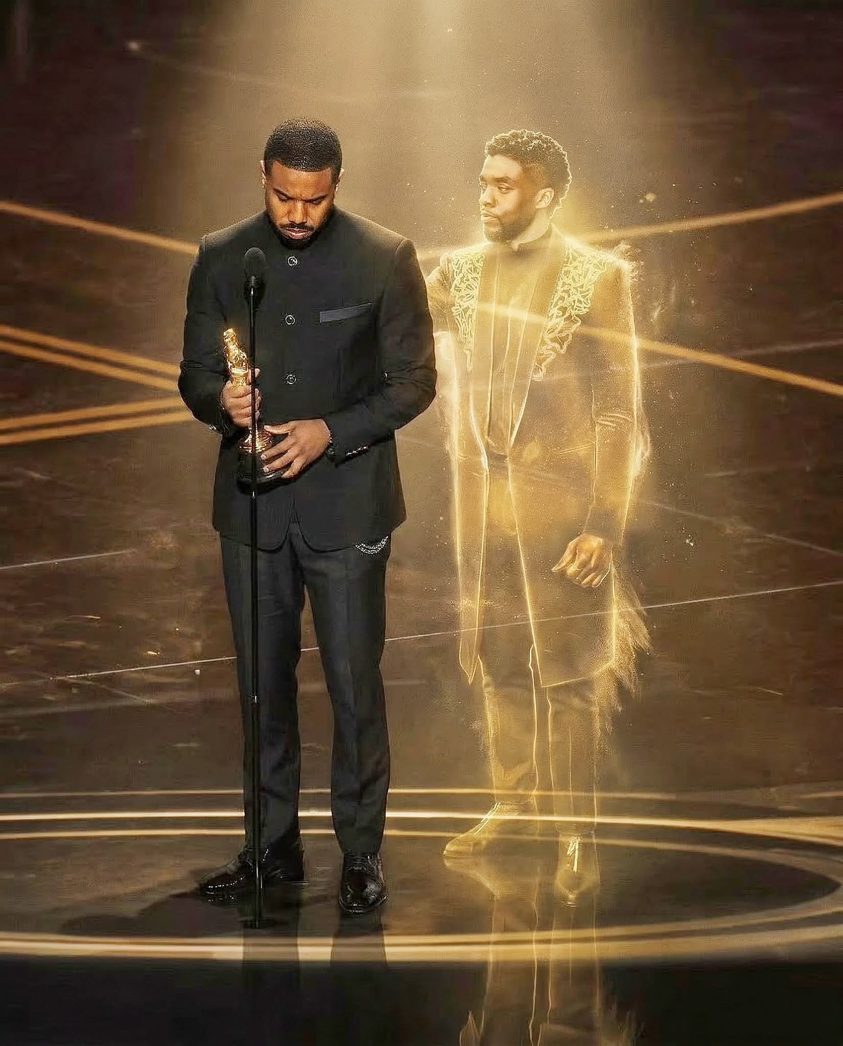 查德维克·博斯曼一定会为迈克尔·B·乔丹感到骄傲🖤 