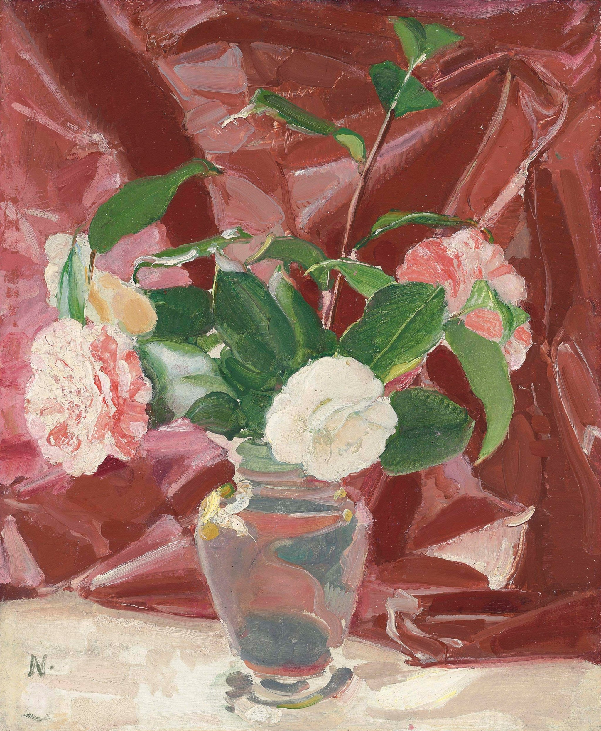 山茶花，1934年，英国画家William Nicholson 