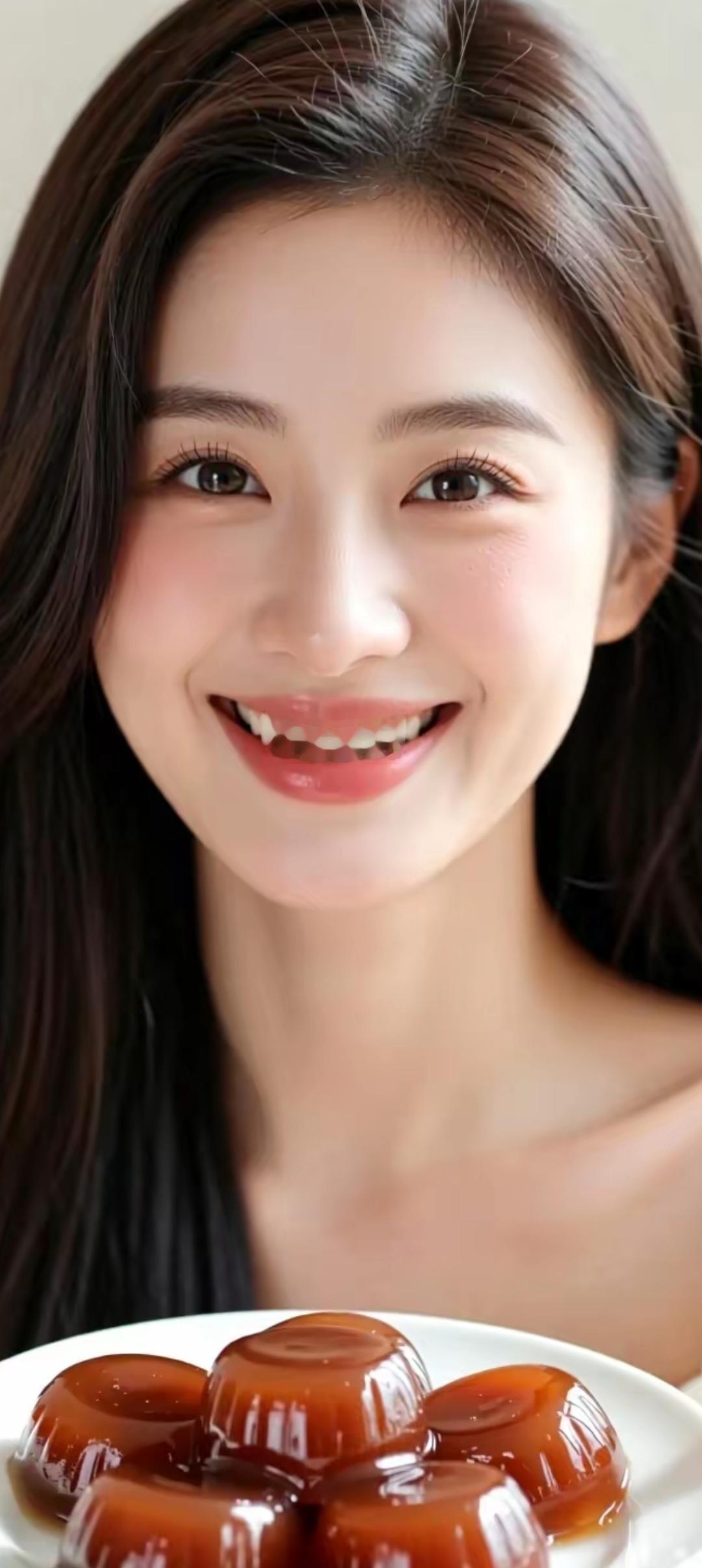 甜美笑容，诱人甜点，甜蜜的一天从这里开始！😊🍰