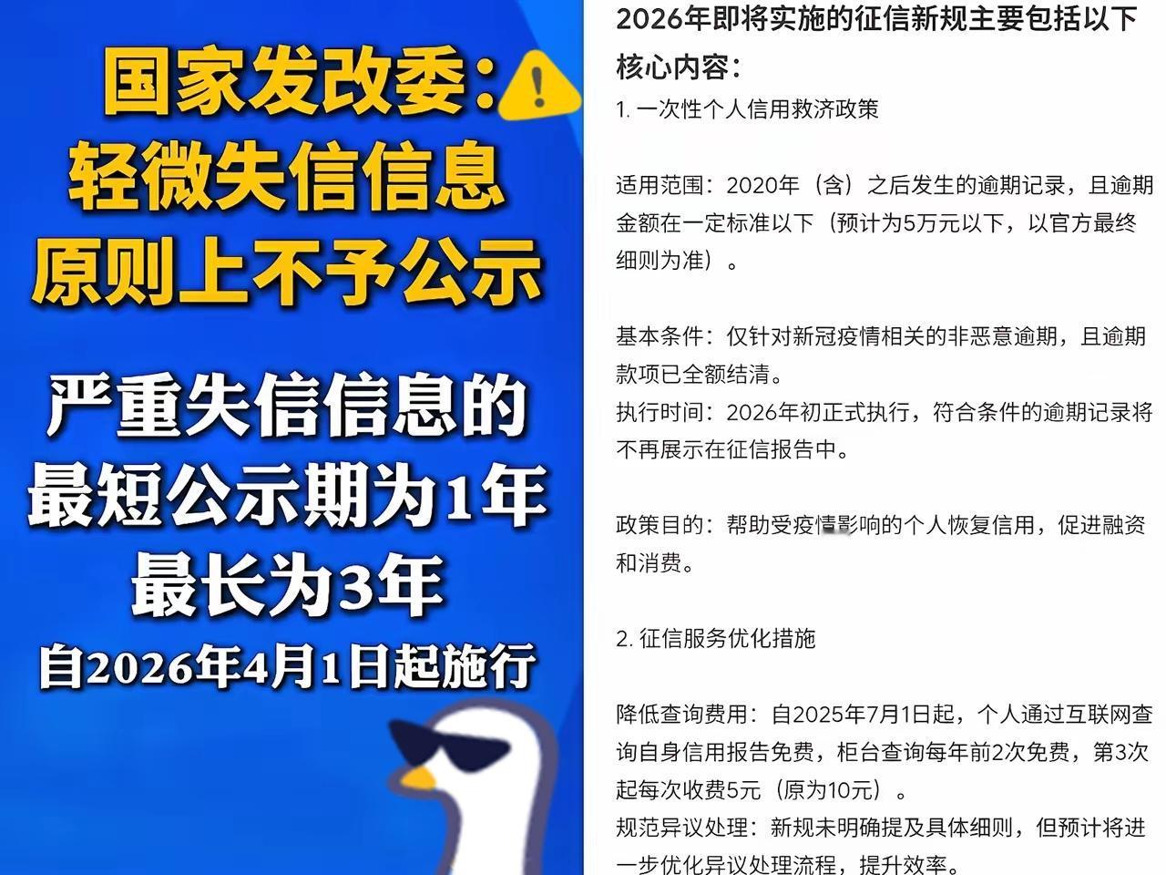 征信新规不是“免错金牌”！4月1日起，这才是正确打开方式
 
谁还没因为忘还几十
