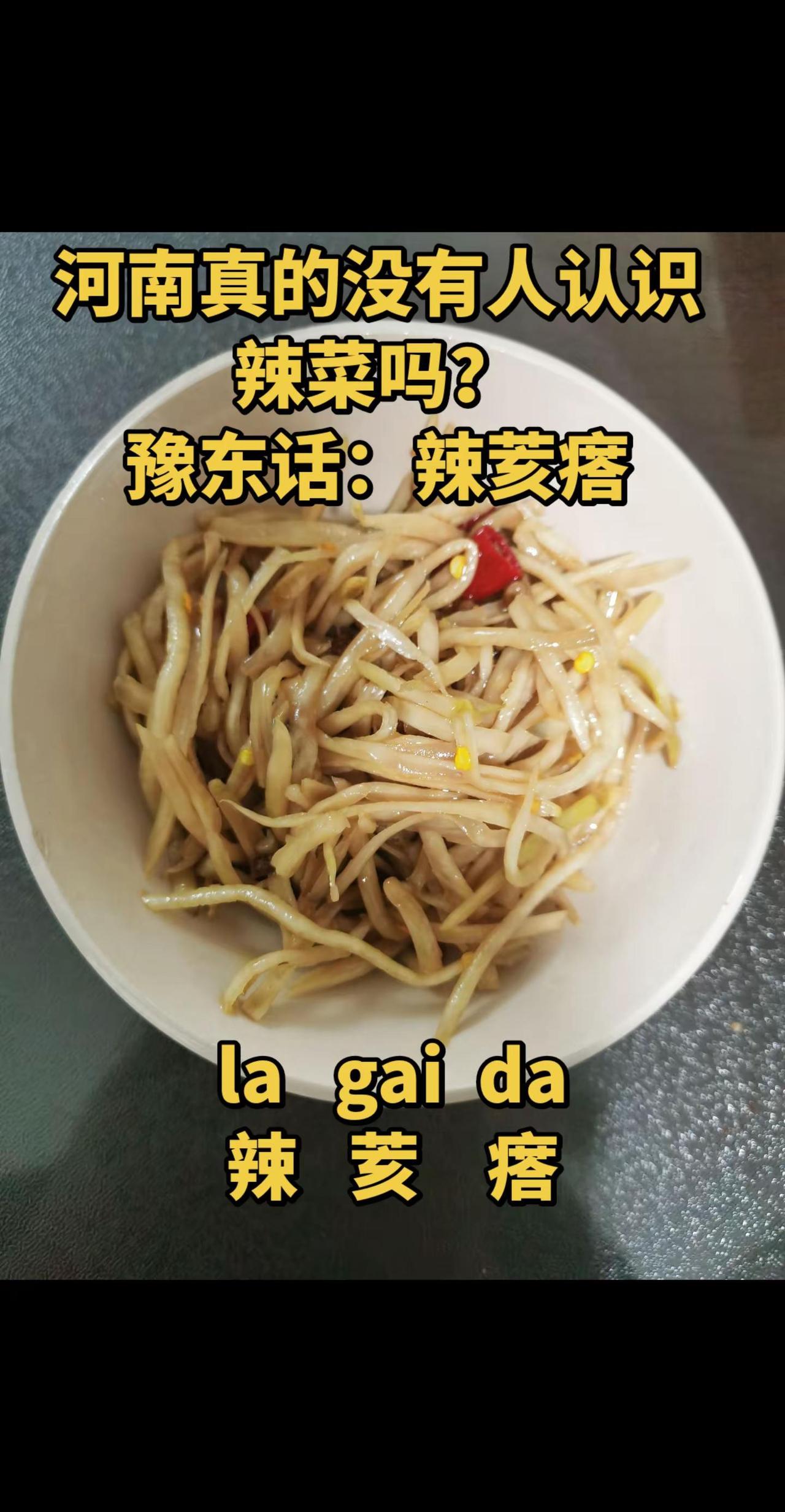 河南美食小咸菜辣荄瘩。辣菜 辣荄瘩