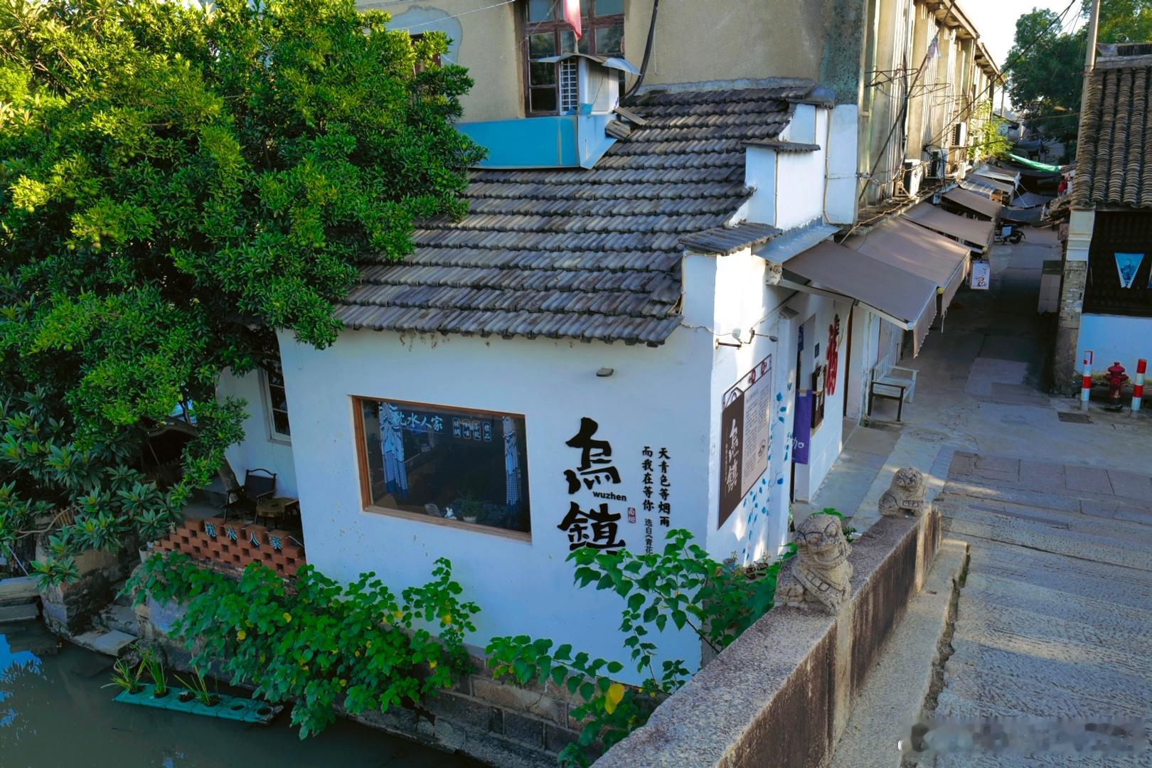 清晨漫步乌镇南栅老街，相比较西栅、东栅，南栅更为原生态些，生活市井气息更浓。 桐