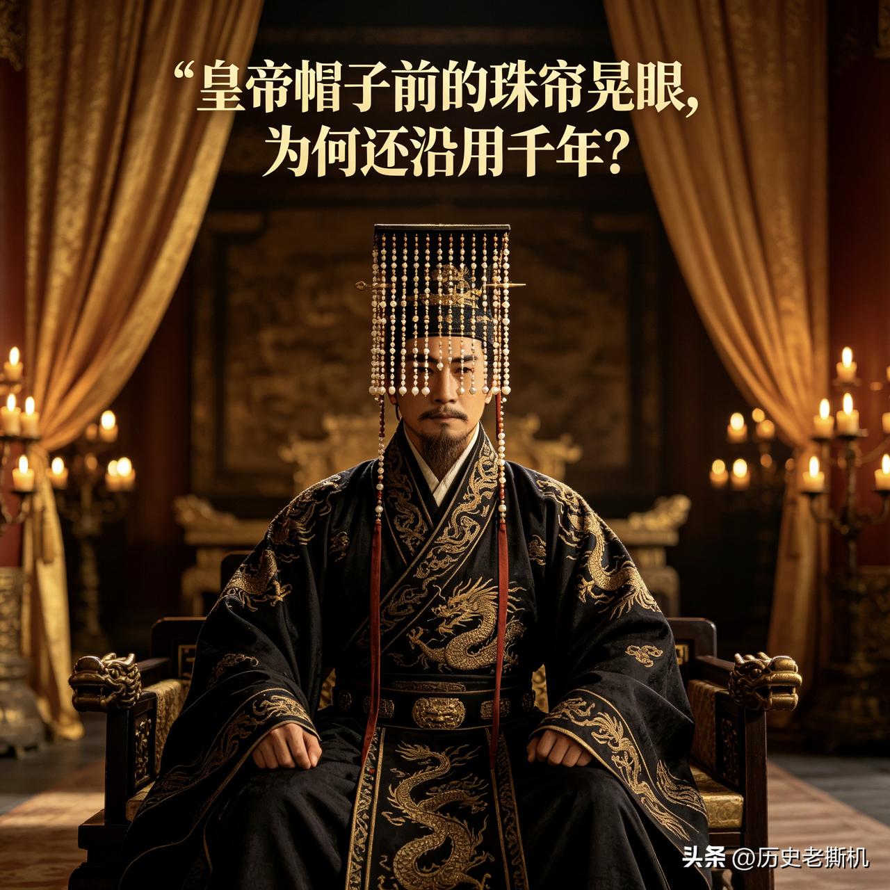 皇帝帽子前的珠帘晃眼碍事，为何不肯去掉？背后藏帝王顶级驭人智慧

皇冠珠帘看着累