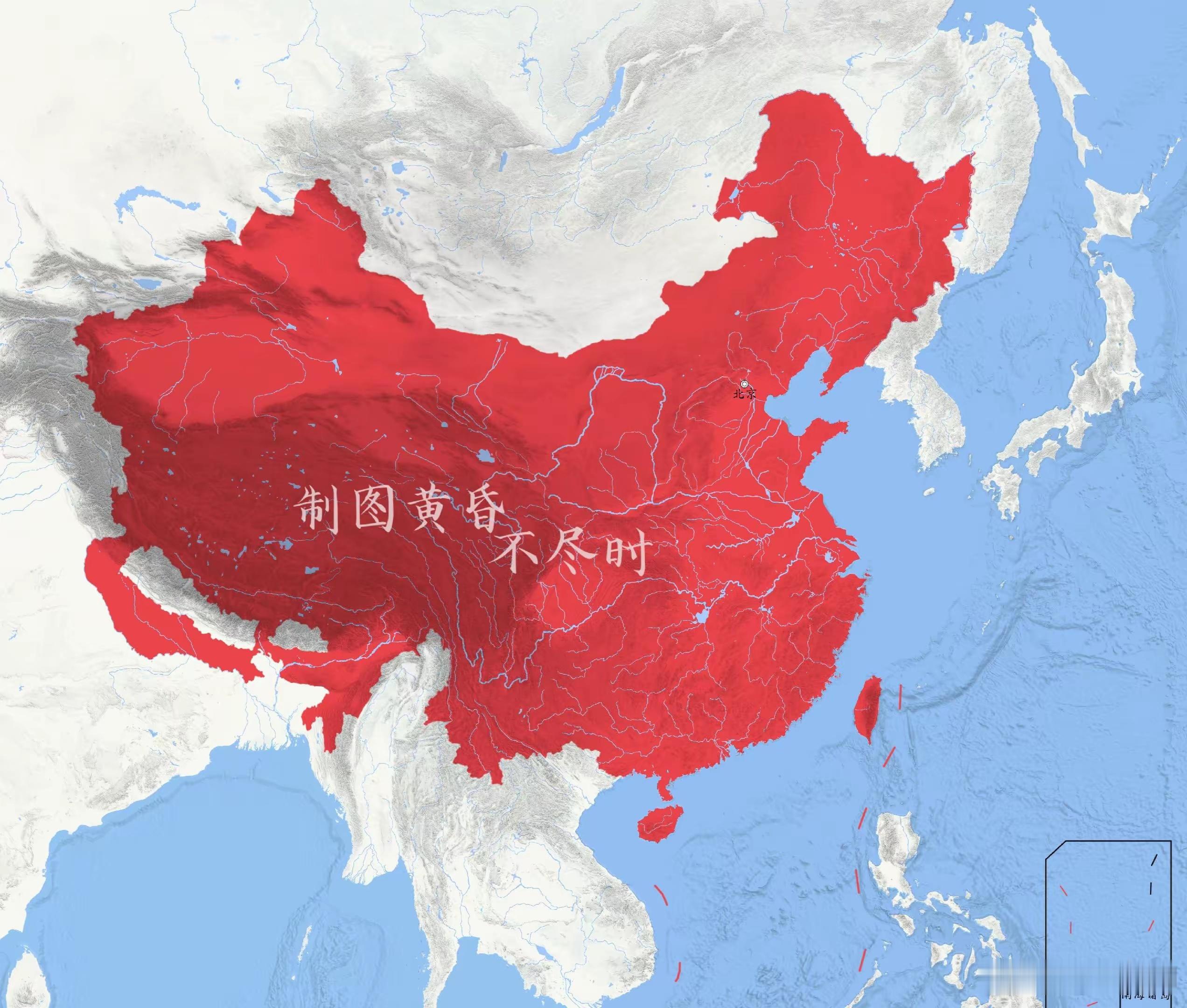 中国网友制作的高志凯线，以反击印度的所谓麦克马洪线。 ​​​