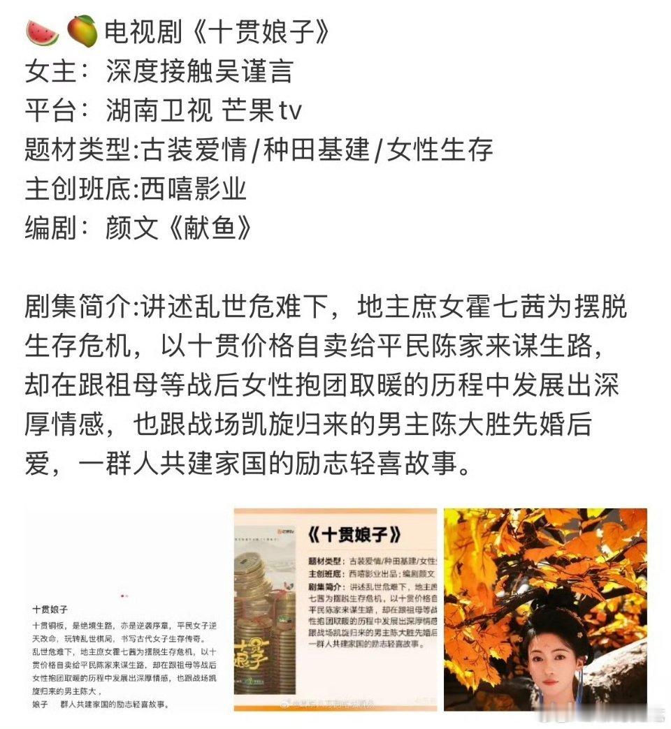 吴谨言很适合这种大女主 