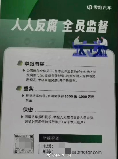 零跑汽车被曝整顿内部贪腐零跑反腐：主动退钱不追究，藏私房钱罚到底，零跑这次反腐玩