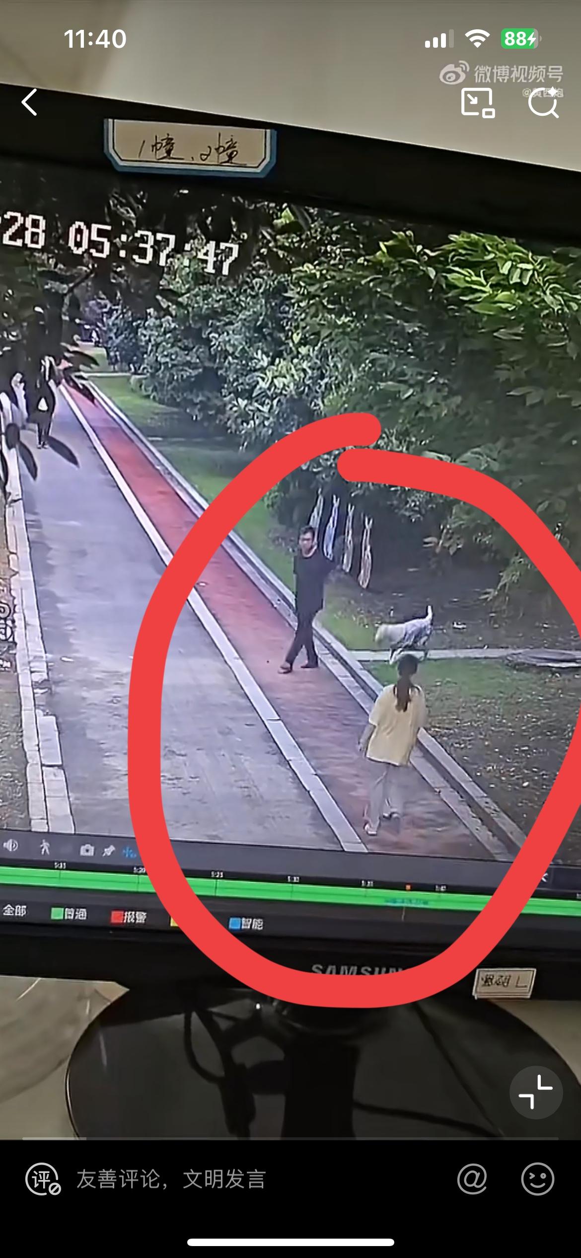 这一幕简直太气愤了！一中年男子冷眼旁观自家的狗骚扰过路的一名女子，全程无动于衷。