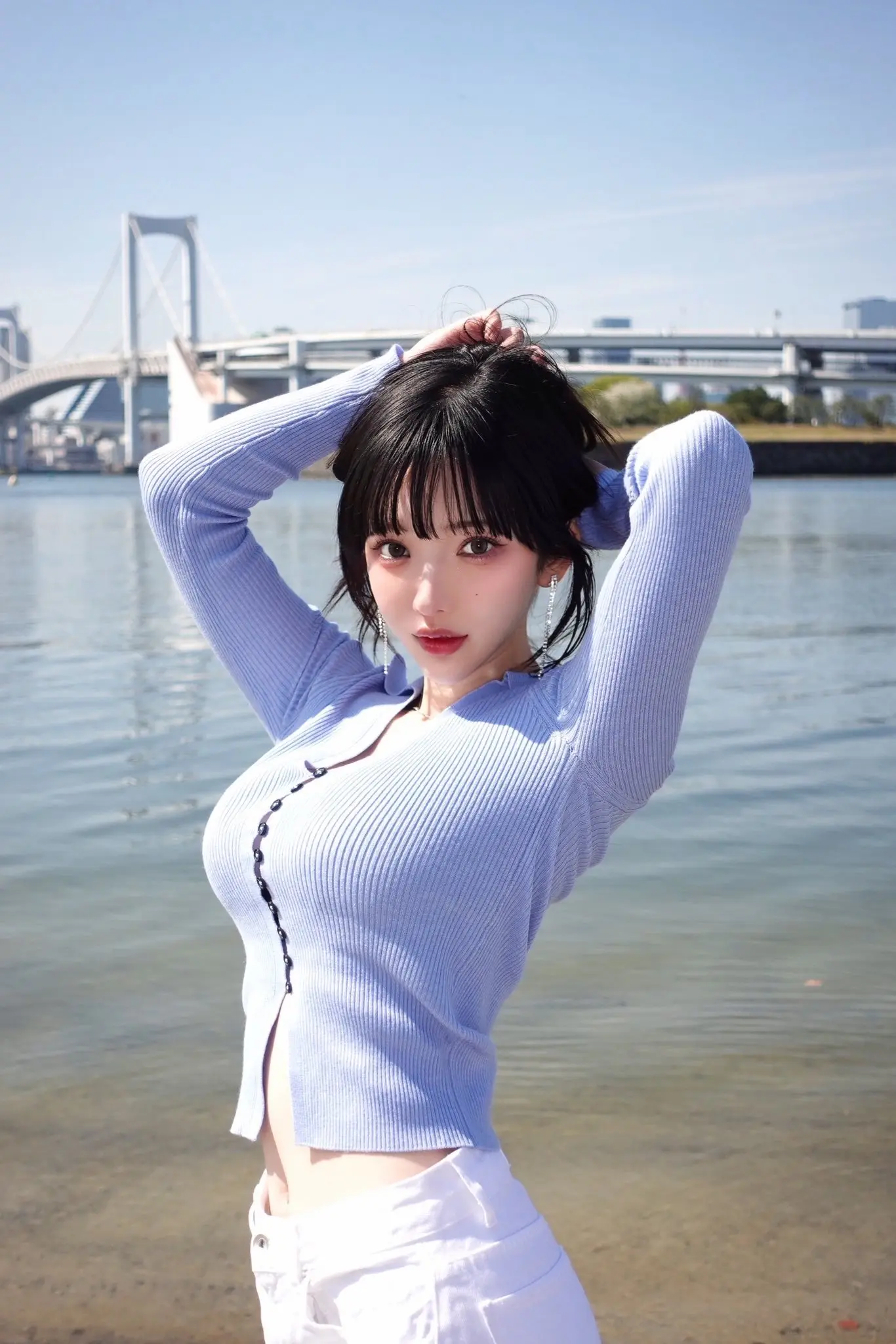 扎起来好看还是放下来好看～